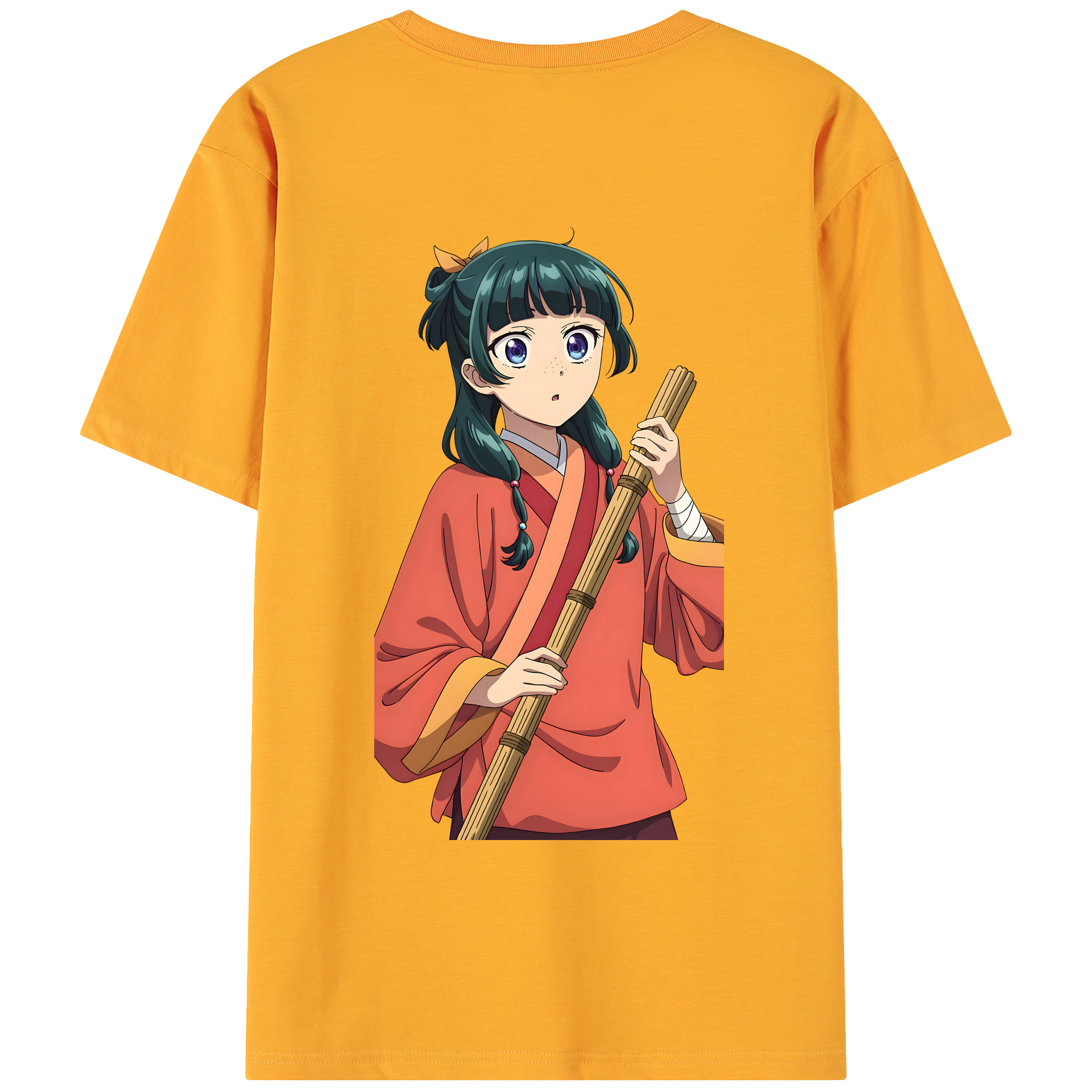 （画像用） 薬屋のひとりごと The Apothecary Diaries 綿100％ メンズ半袖Tシャツ（バックプリント） 通気性