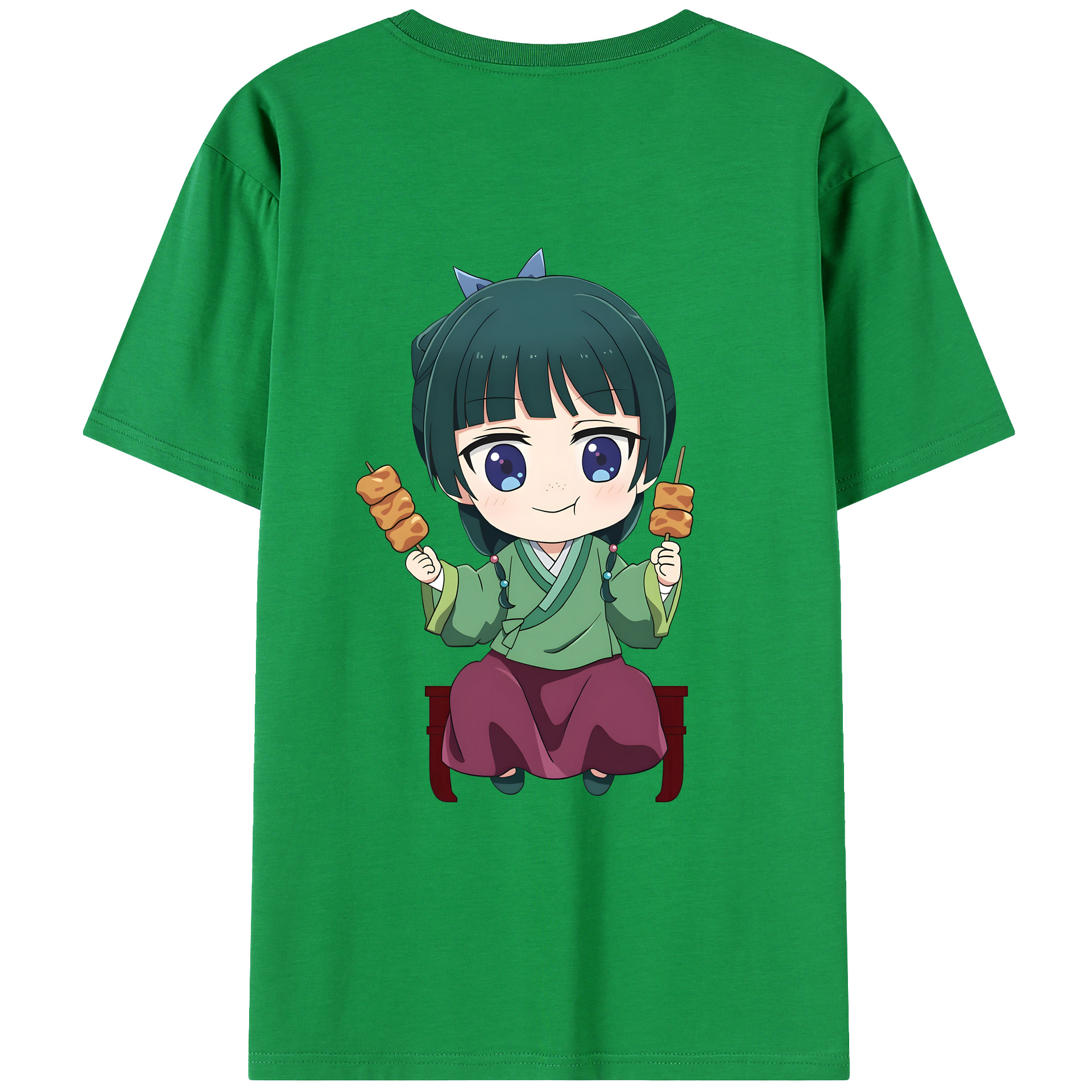 （画像用） 薬屋のひとりごと The Apothecary Diaries 綿100％ メンズ半袖Tシャツ（バックプリント） 通気性