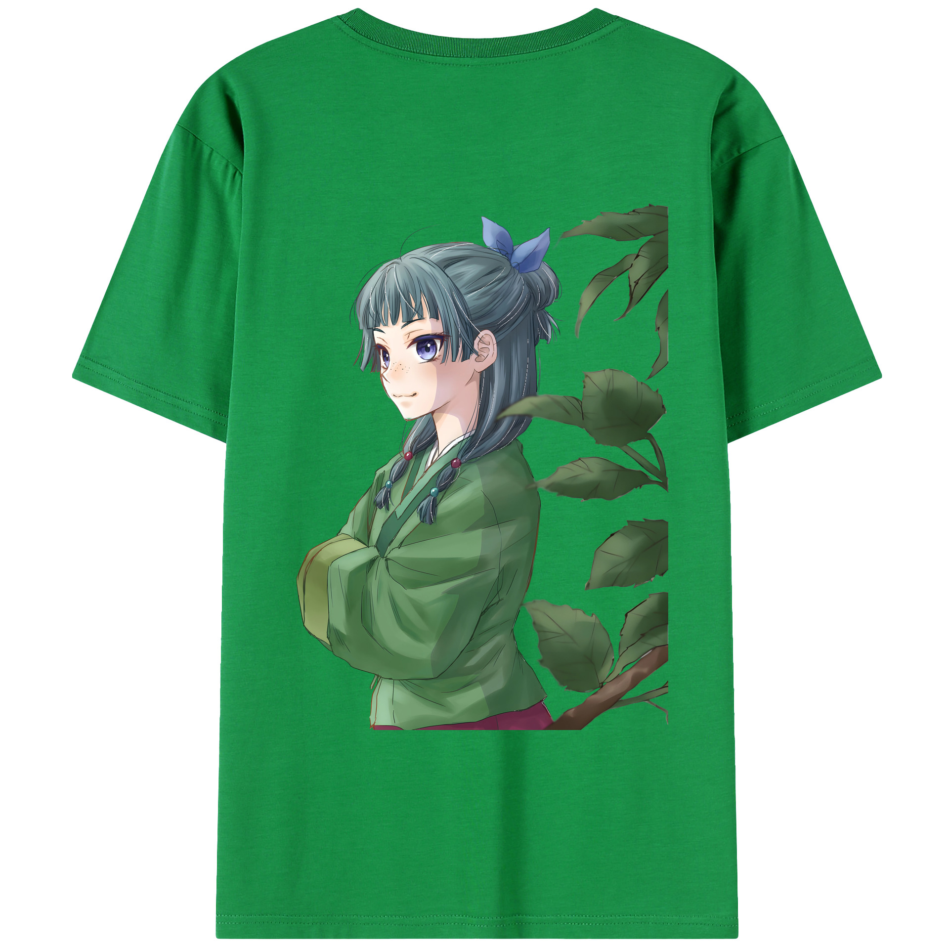 （画像用） 薬屋のひとりごと The Apothecary Diaries 綿100％ メンズ半袖Tシャツ（バックプリント） 通気性