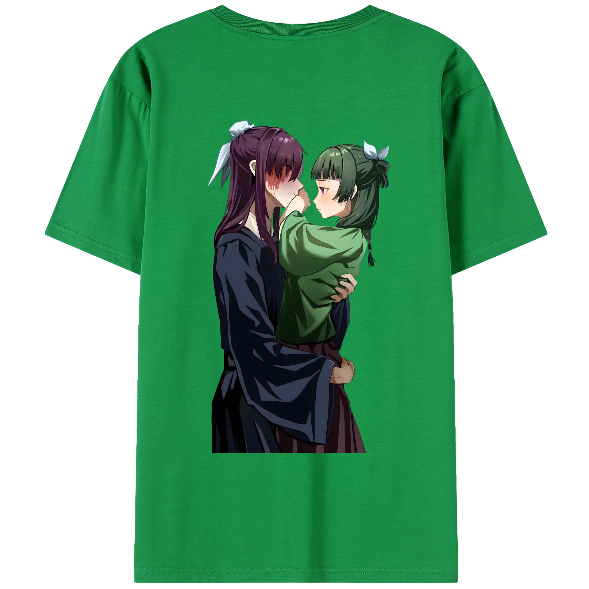 （画像用） 薬屋のひとりごと The Apothecary Diaries 綿100％ メンズ半袖Tシャツ（バックプリント） 通気性