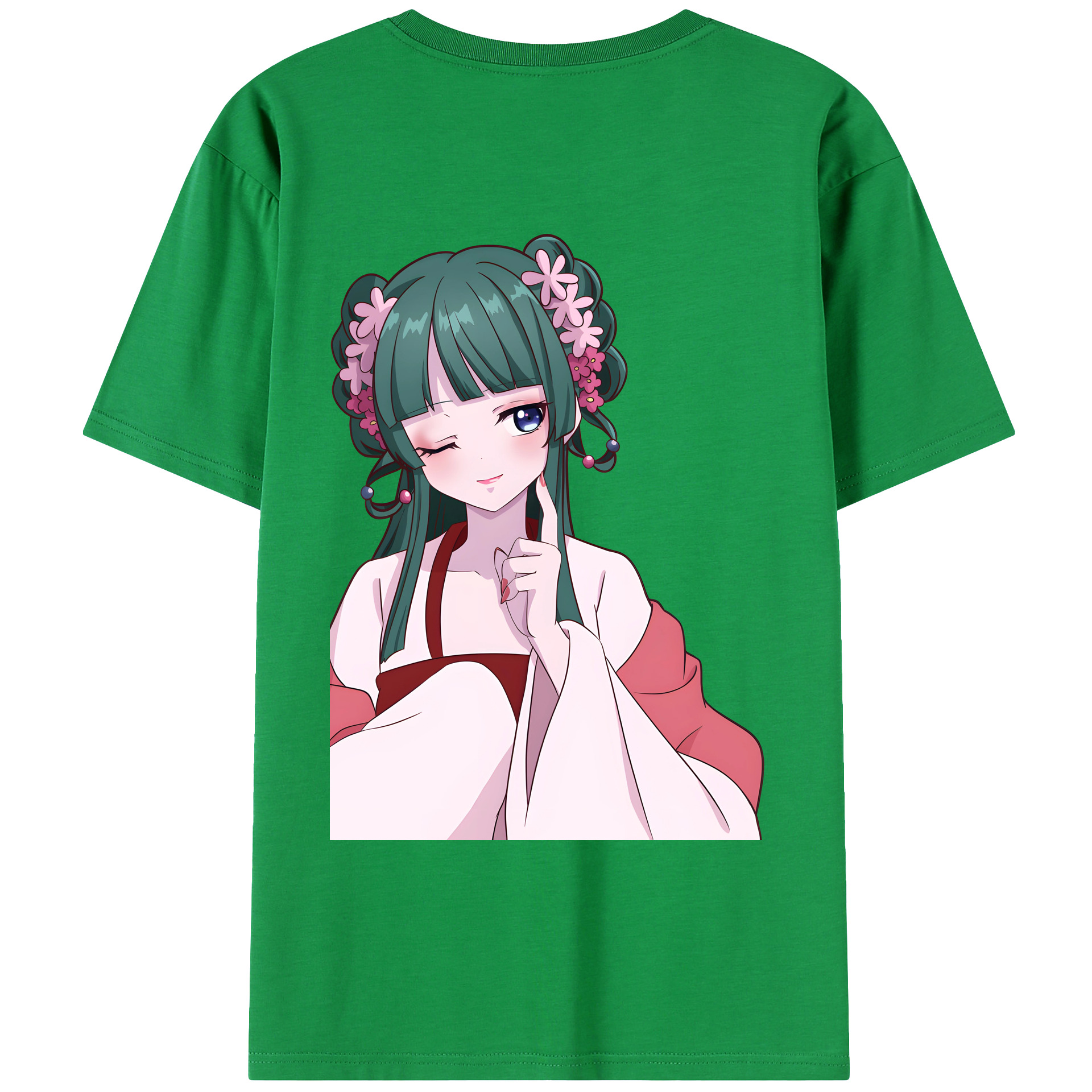 （画像用） 薬屋のひとりごと The Apothecary Diaries 綿100％ メンズ半袖Tシャツ（バックプリント） 通気性