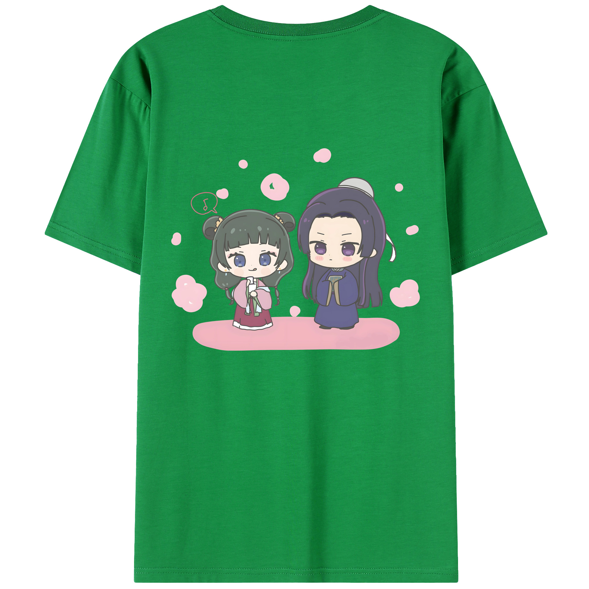 （画像用） 薬屋のひとりごと The Apothecary Diaries 綿100％ メンズ半袖Tシャツ（バックプリント） 通気性