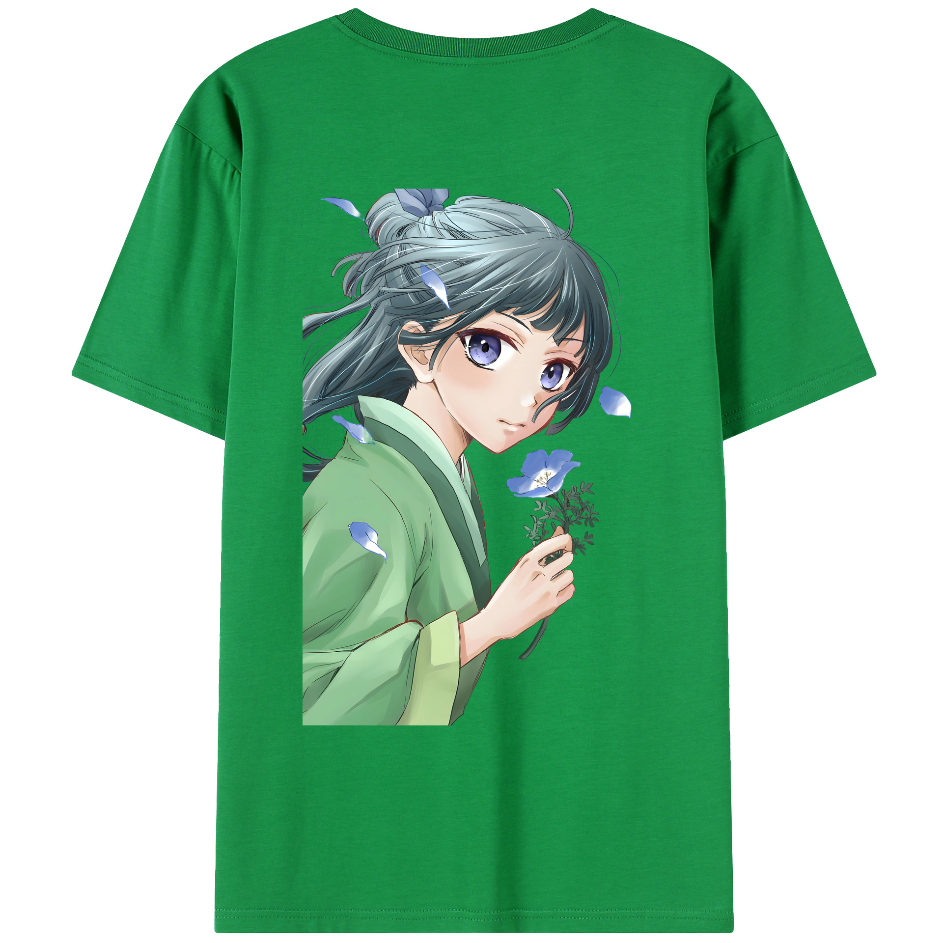 （画像用） 薬屋のひとりごと The Apothecary Diaries 綿100％ メンズ半袖Tシャツ（バックプリント） 通気性