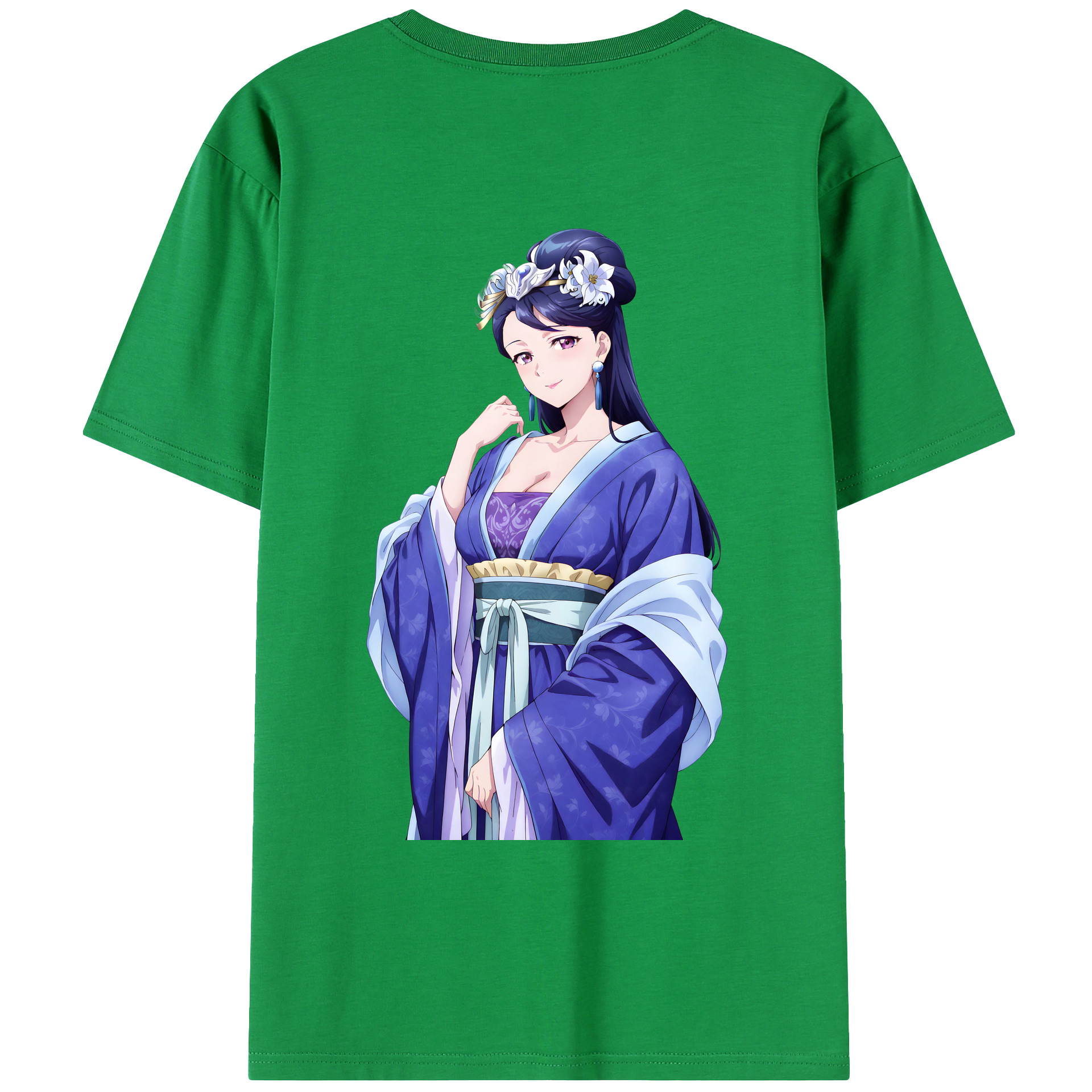 （画像用） 薬屋のひとりごと The Apothecary Diaries 綿100％ メンズ半袖Tシャツ（バックプリント） 通気性