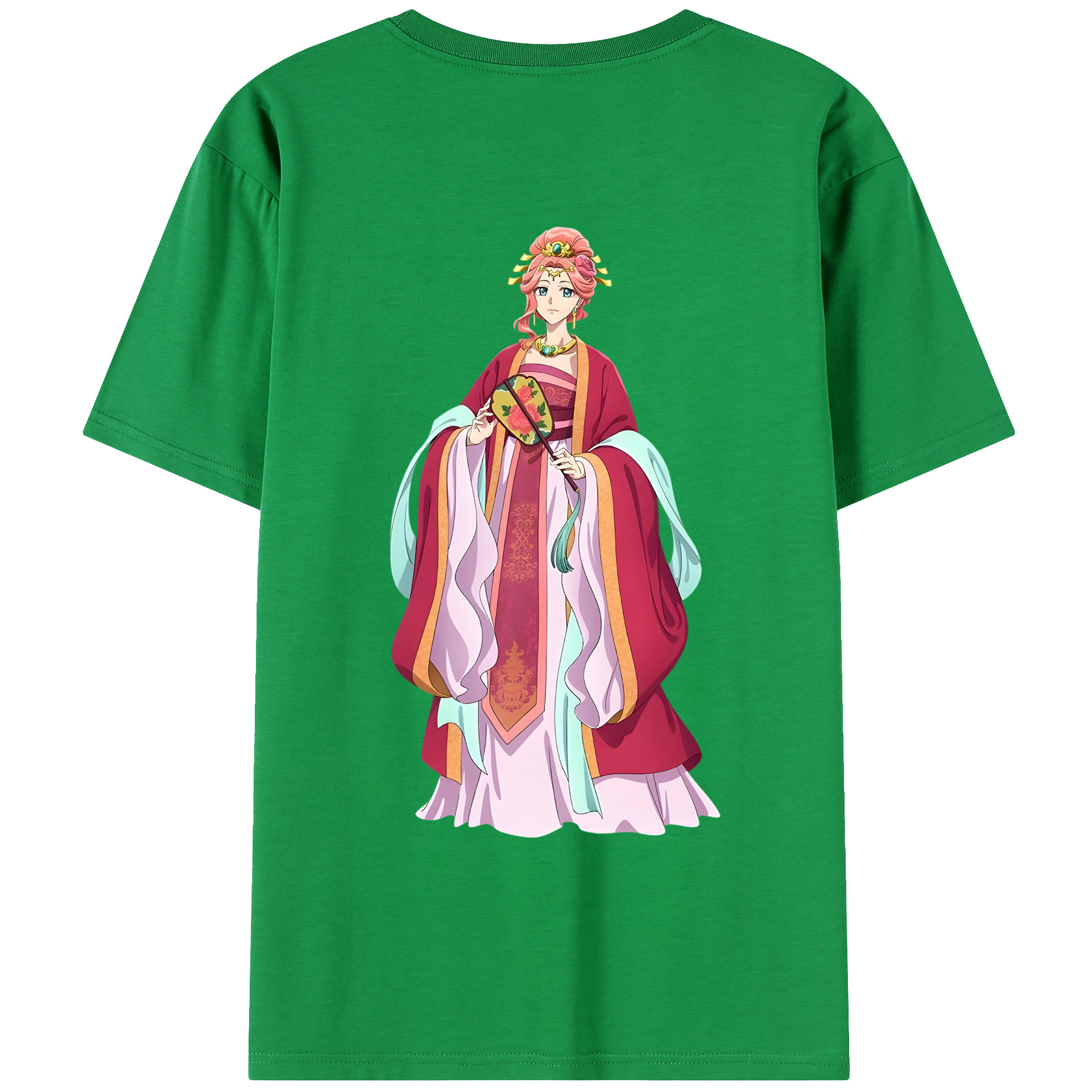（画像用） 薬屋のひとりごと The Apothecary Diaries 綿100％ メンズ半袖Tシャツ（バックプリント） 通気性