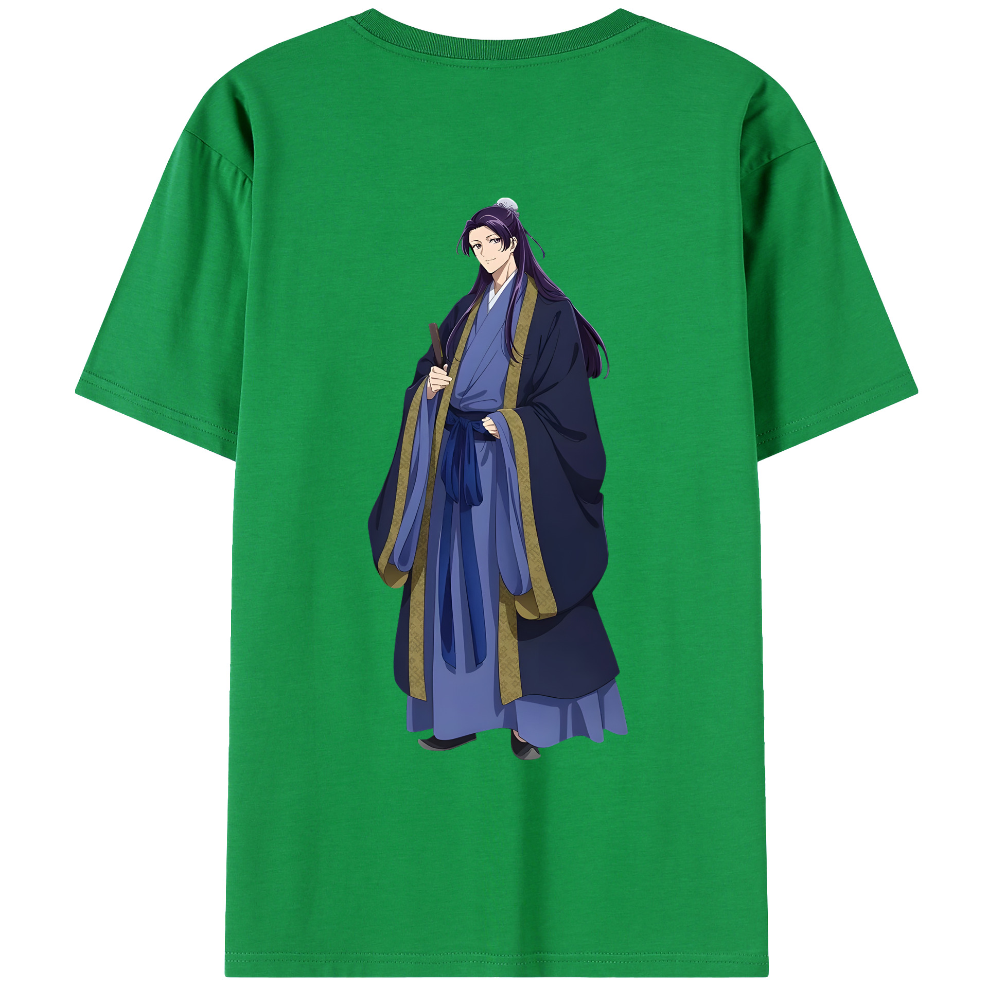 （画像用） 薬屋のひとりごと The Apothecary Diaries 綿100％ メンズ半袖Tシャツ（バックプリント） 通気性