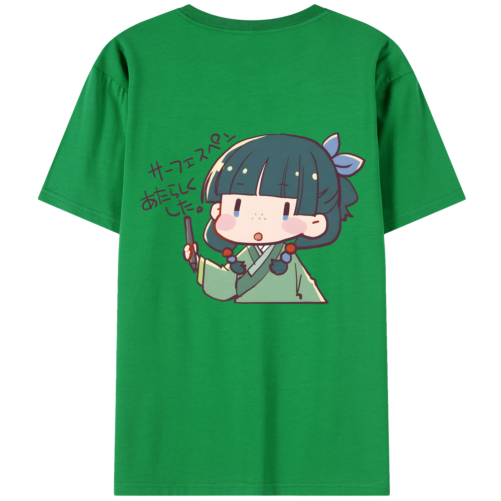 （画像用） 薬屋のひとりごと The Apothecary Diaries 綿100％ メンズ半袖Tシャツ（バックプリント） 通気性