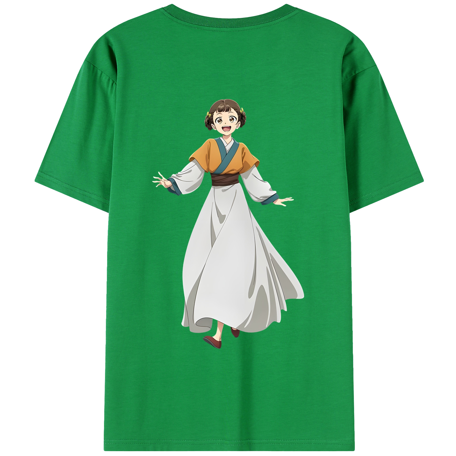 （画像用） 薬屋のひとりごと The Apothecary Diaries 綿100％ メンズ半袖Tシャツ（バックプリント） 通気性