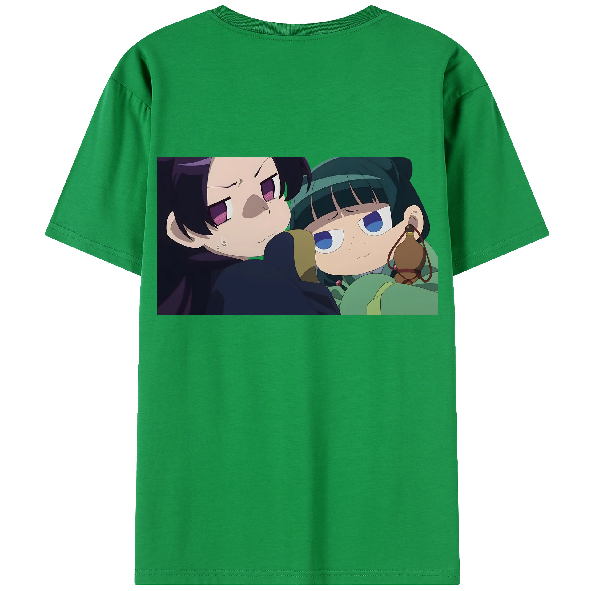 （画像用） 薬屋のひとりごと The Apothecary Diaries 綿100％ メンズ半袖Tシャツ（バックプリント） 通気性