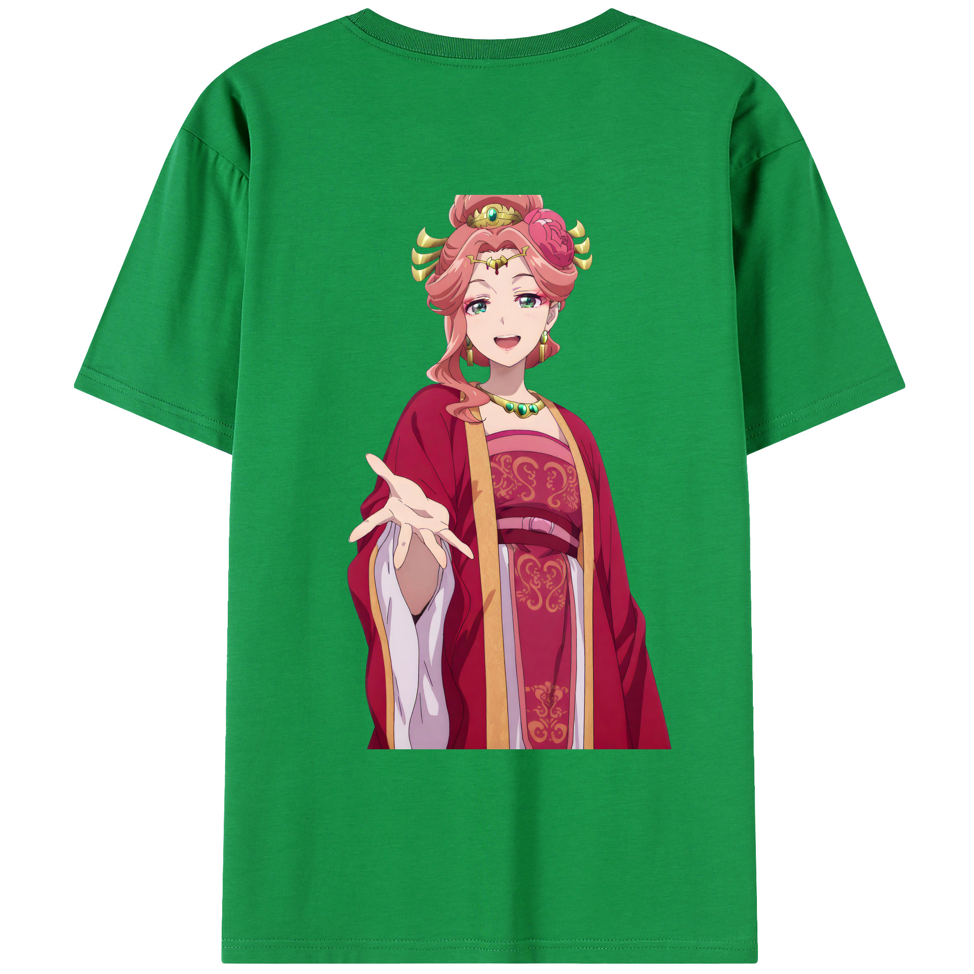 （画像用） 薬屋のひとりごと The Apothecary Diaries 綿100％ メンズ半袖Tシャツ（バックプリント） 通気性