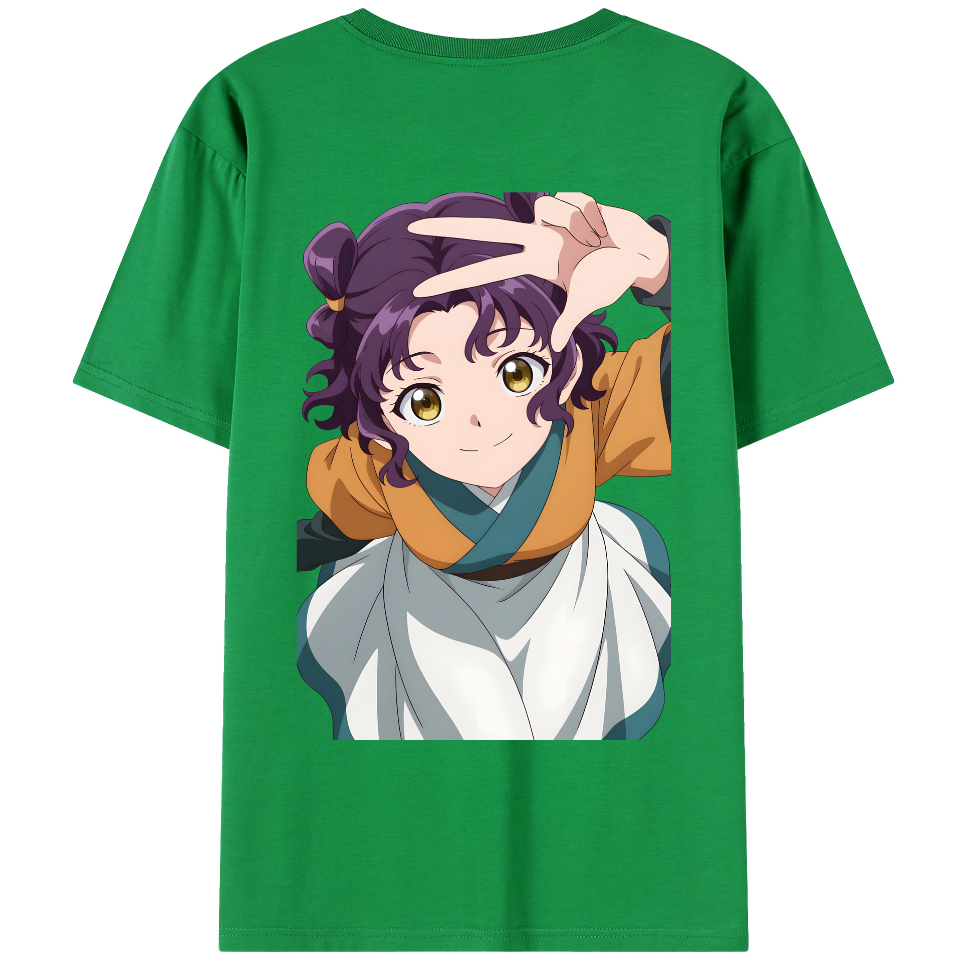（画像用） 薬屋のひとりごと The Apothecary Diaries 綿100％ メンズ半袖Tシャツ（バックプリント） 通気性