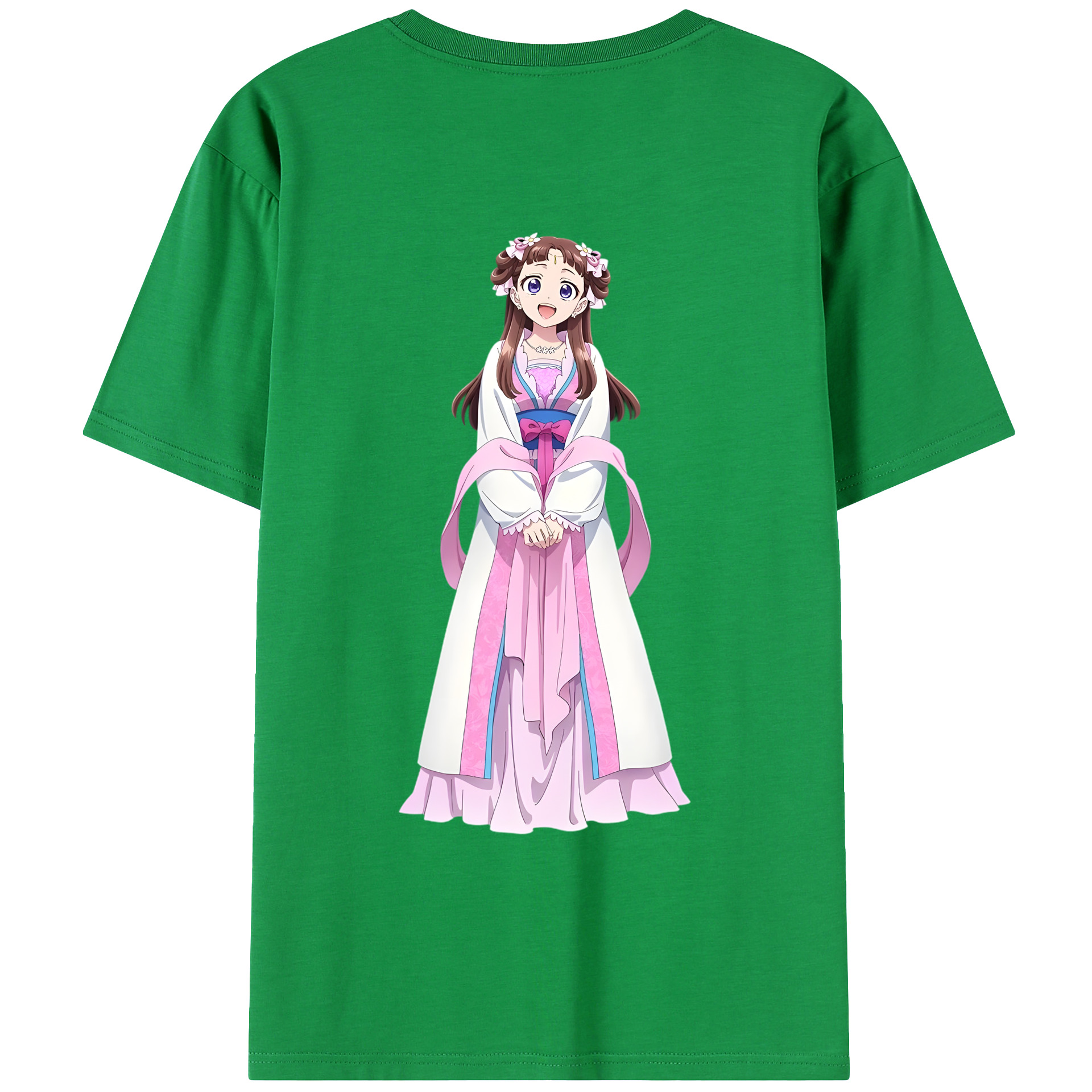（画像用） 薬屋のひとりごと The Apothecary Diaries 綿100％ メンズ半袖Tシャツ（バックプリント） 通気性