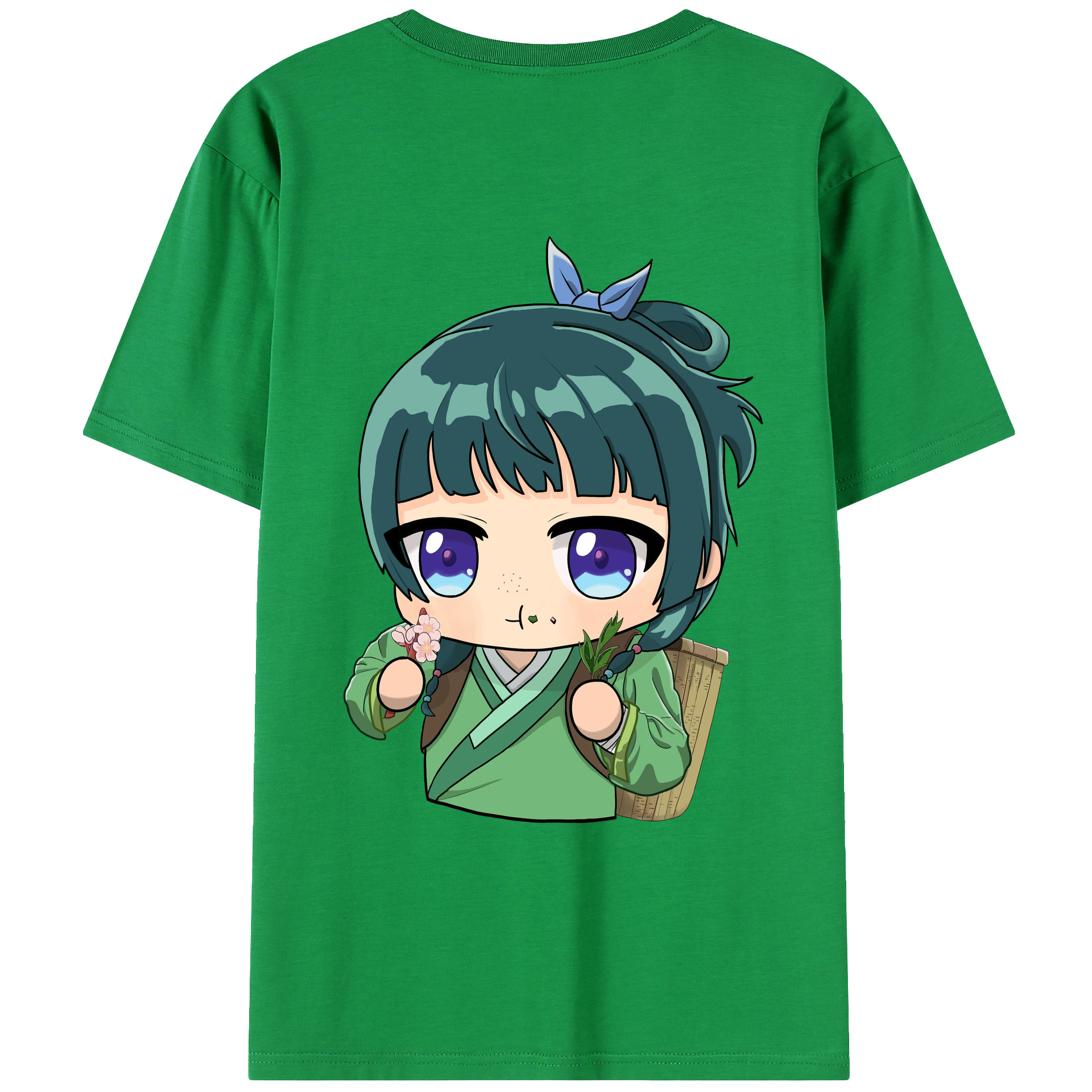 （画像用） 薬屋のひとりごと The Apothecary Diaries 綿100％ メンズ半袖Tシャツ（バックプリント） 通気性