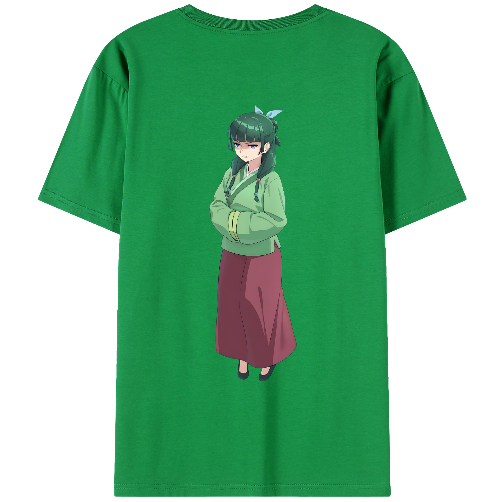 （画像用） 薬屋のひとりごと The Apothecary Diaries 綿100％ メンズ半袖Tシャツ（バックプリント） 通気性
