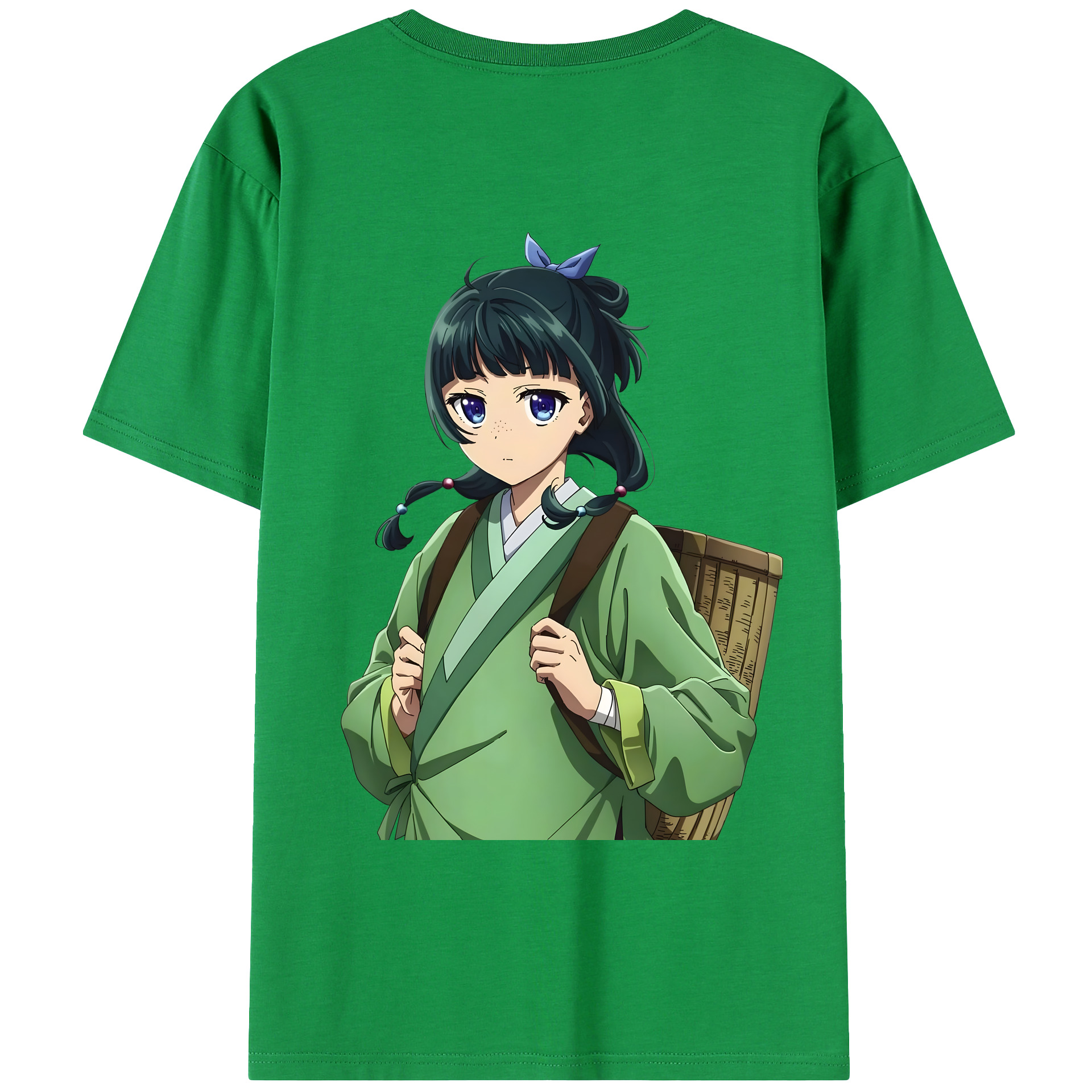 （画像用） 薬屋のひとりごと The Apothecary Diaries 綿100％ メンズ半袖Tシャツ（バックプリント） 通気性
