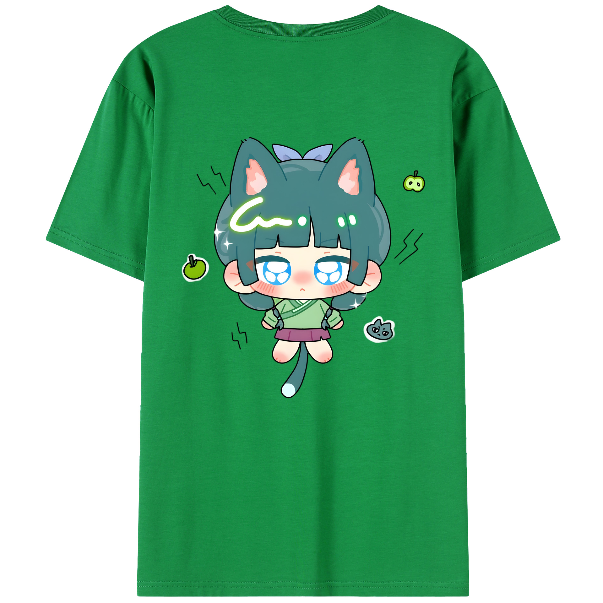 （画像用） 薬屋のひとりごと The Apothecary Diaries 綿100％ メンズ半袖Tシャツ（バックプリント） 通気性