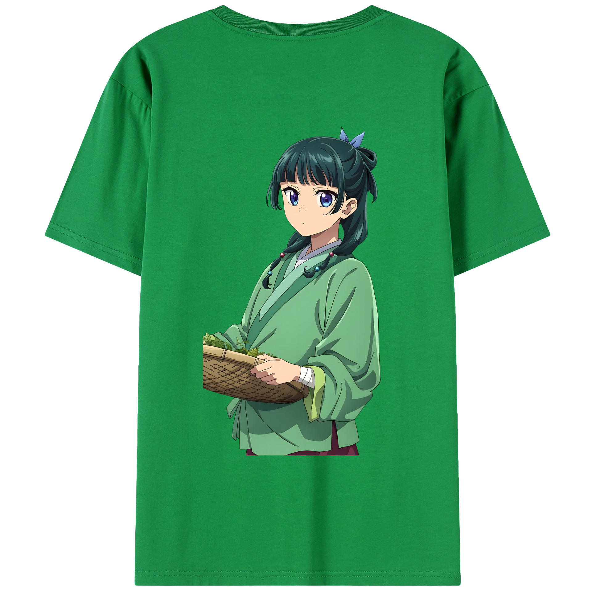（画像用） 薬屋のひとりごと The Apothecary Diaries 綿100％ メンズ半袖Tシャツ（バックプリント） 通気性