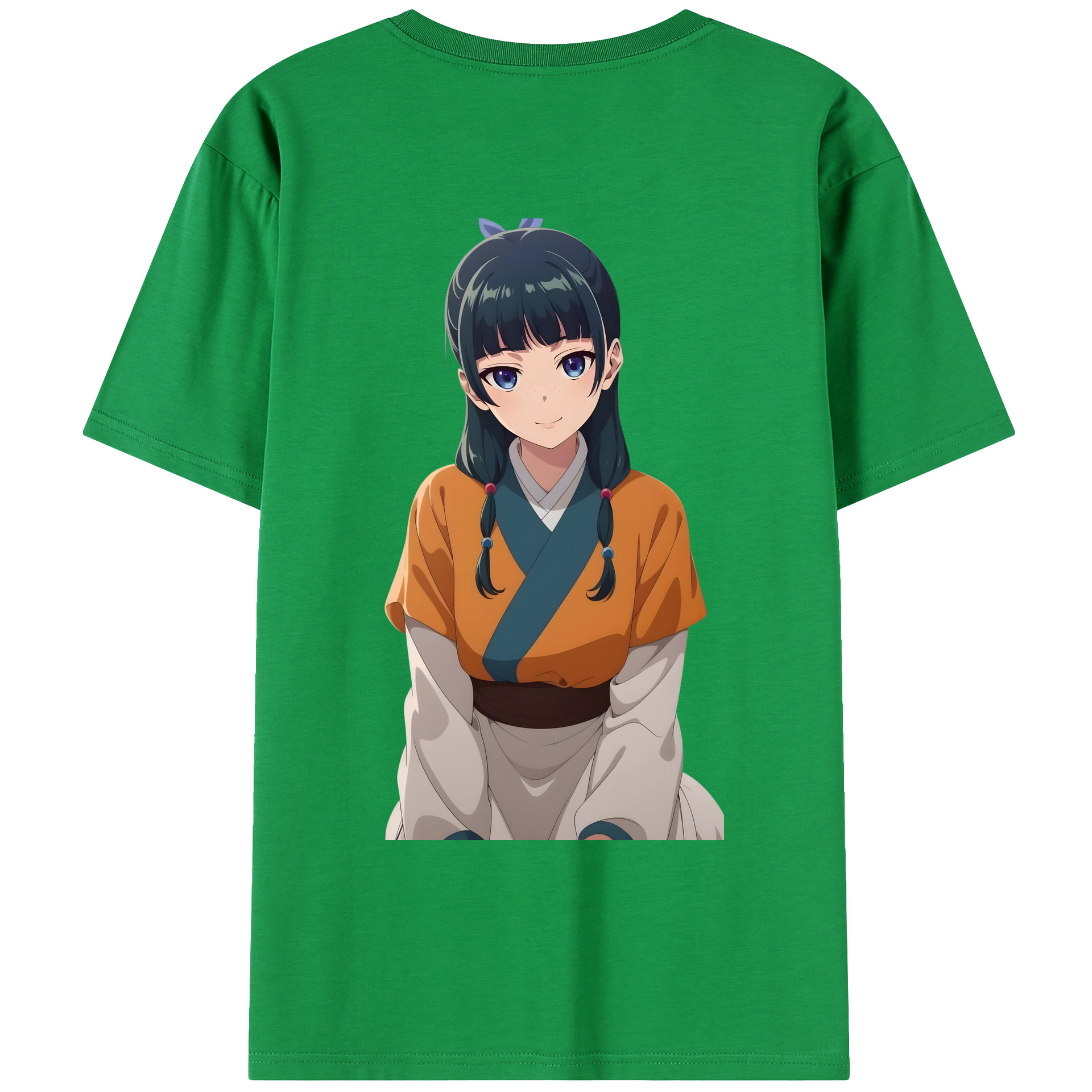 （画像用） 薬屋のひとりごと The Apothecary Diaries 綿100％ メンズ半袖Tシャツ（バックプリント） 通気性