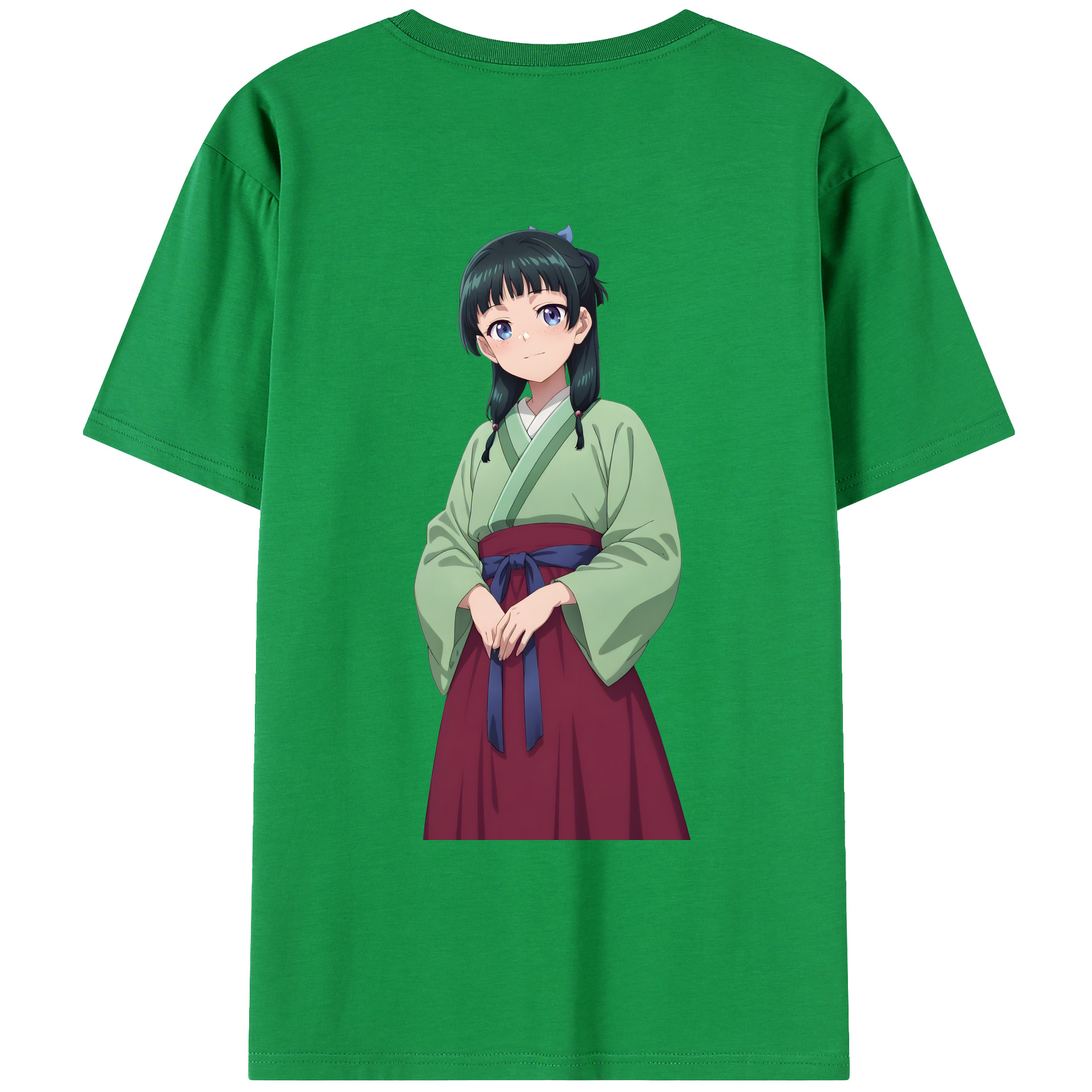 （画像用） 薬屋のひとりごと The Apothecary Diaries 綿100％ メンズ半袖Tシャツ（バックプリント） 通気性