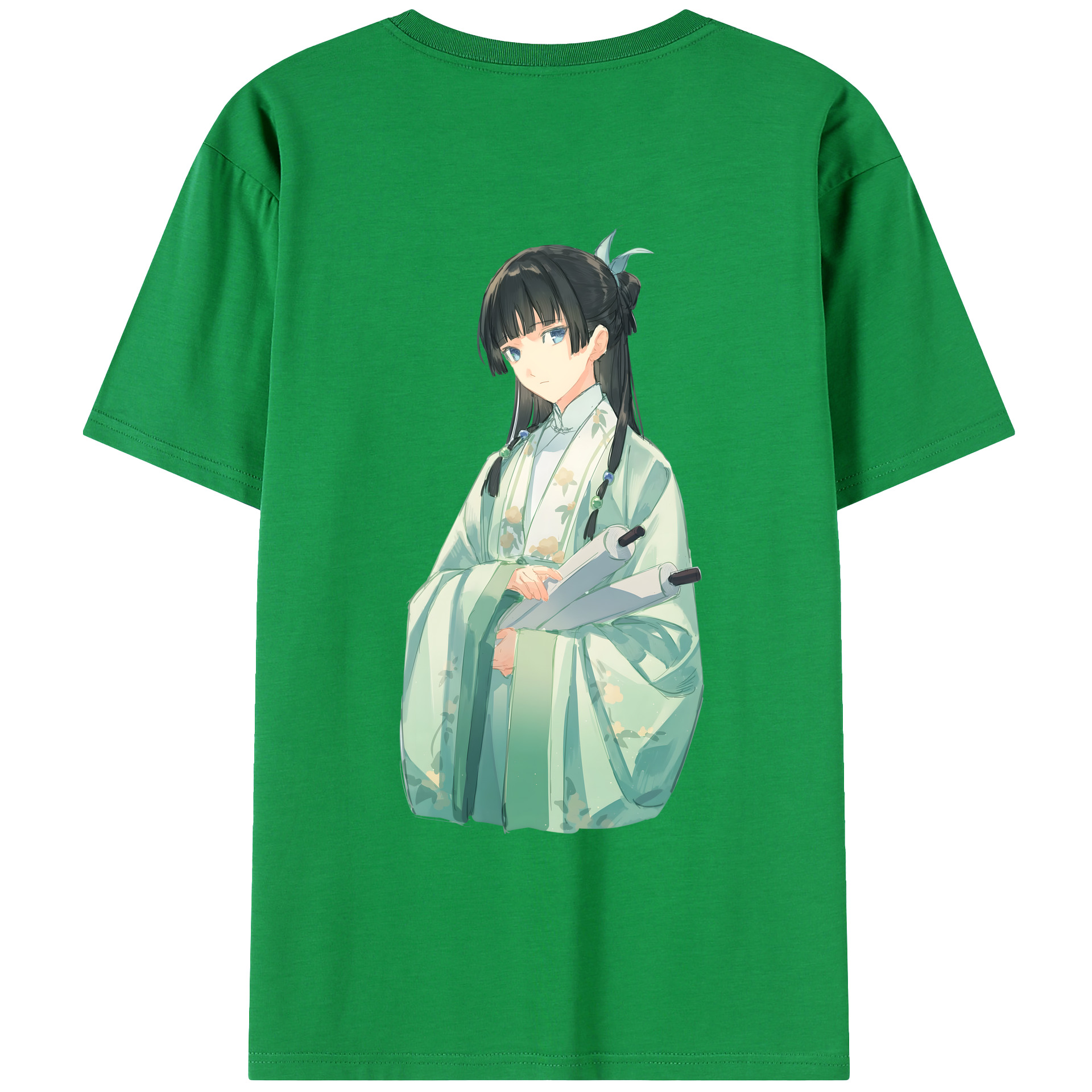 （画像用） 薬屋のひとりごと The Apothecary Diaries 綿100％ メンズ半袖Tシャツ（バックプリント） 通気性