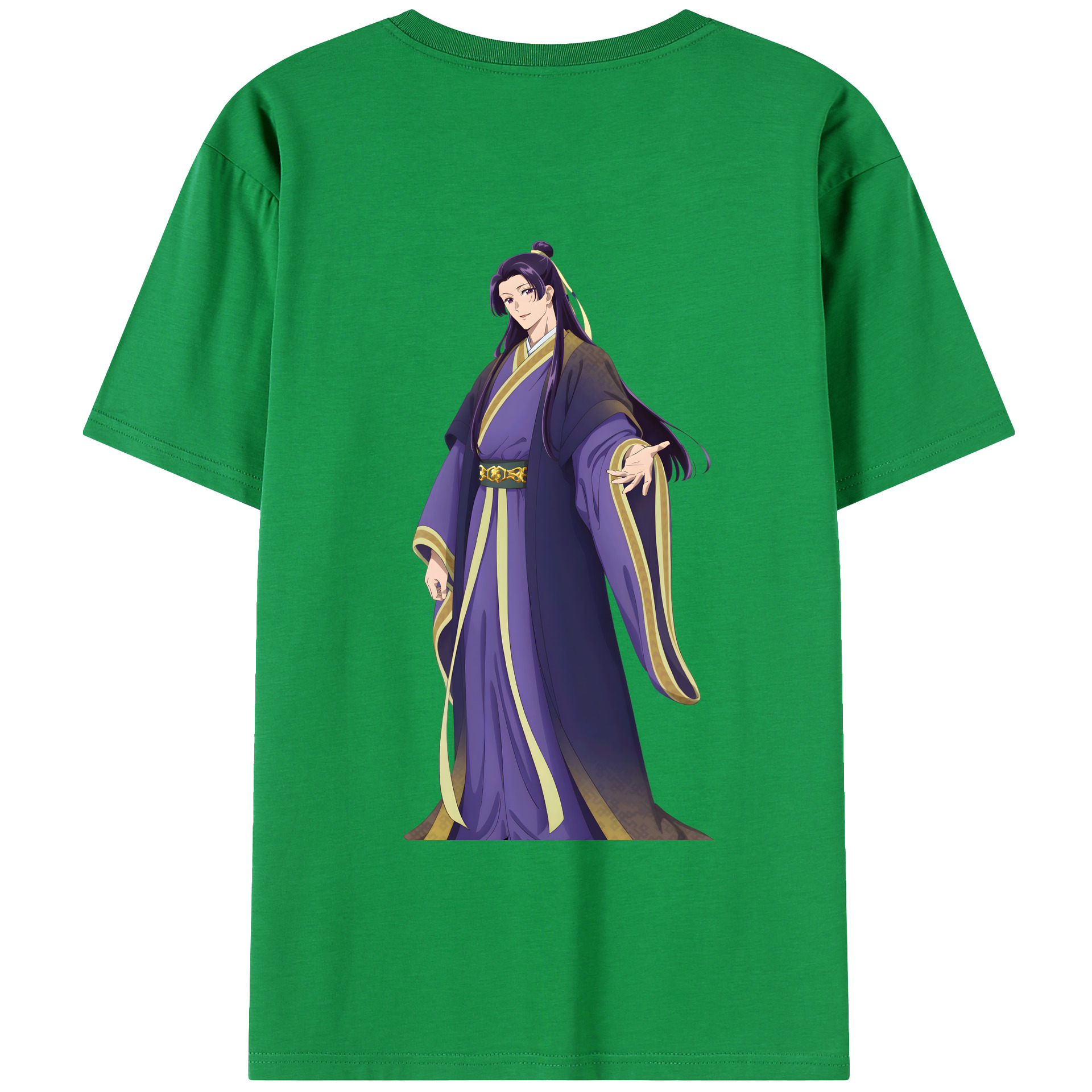 （画像用） 薬屋のひとりごと The Apothecary Diaries 綿100％ メンズ半袖Tシャツ（バックプリント） 通気性