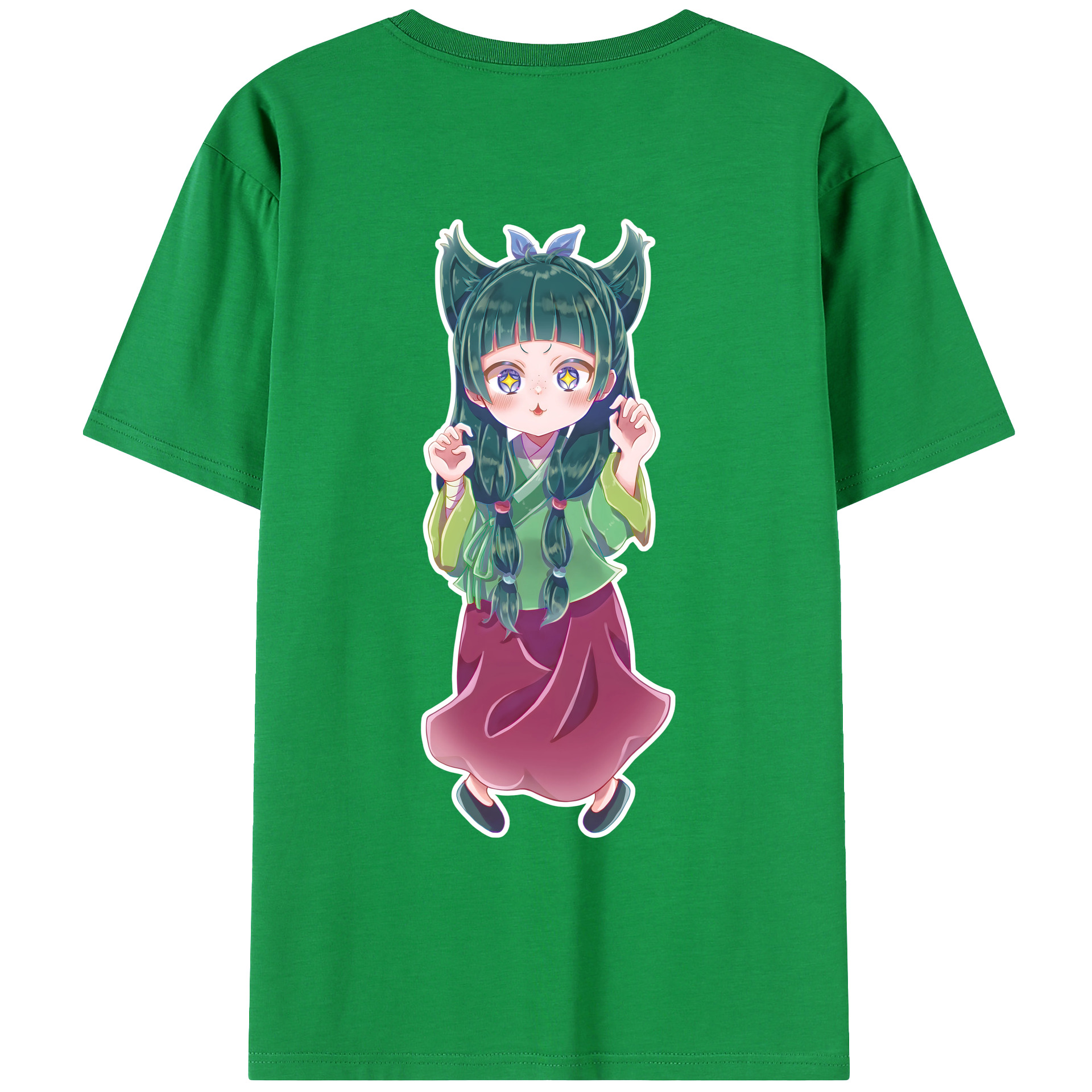 （画像用） 薬屋のひとりごと The Apothecary Diaries 綿100％ メンズ半袖Tシャツ（バックプリント） 通気性