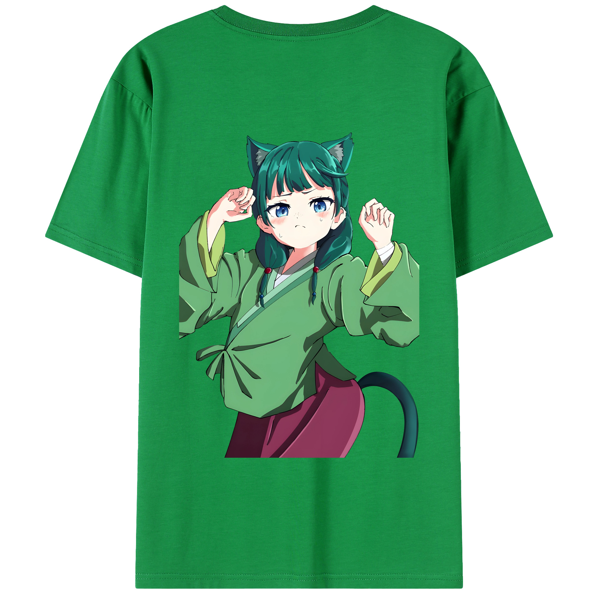 （画像用） 薬屋のひとりごと The Apothecary Diaries 綿100％ メンズ半袖Tシャツ（バックプリント） 通気性