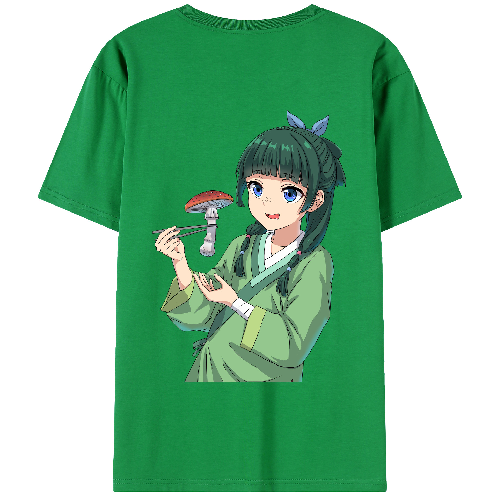 （画像用） 薬屋のひとりごと The Apothecary Diaries 綿100％ メンズ半袖Tシャツ（バックプリント） 通気性