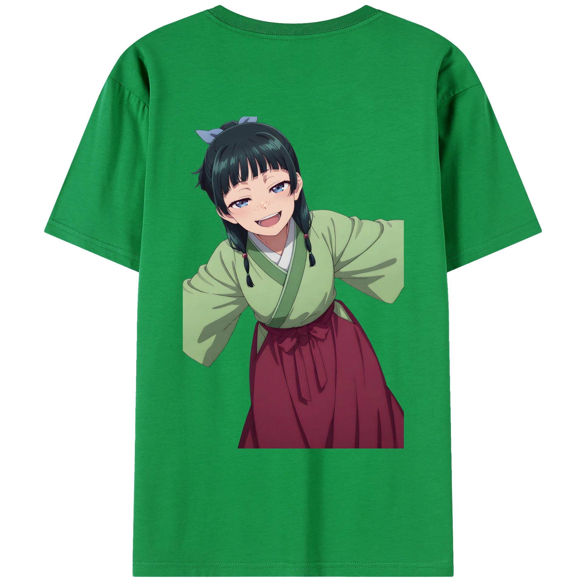 （画像用） 薬屋のひとりごと The Apothecary Diaries 綿100％ メンズ半袖Tシャツ（バックプリント） 通気性