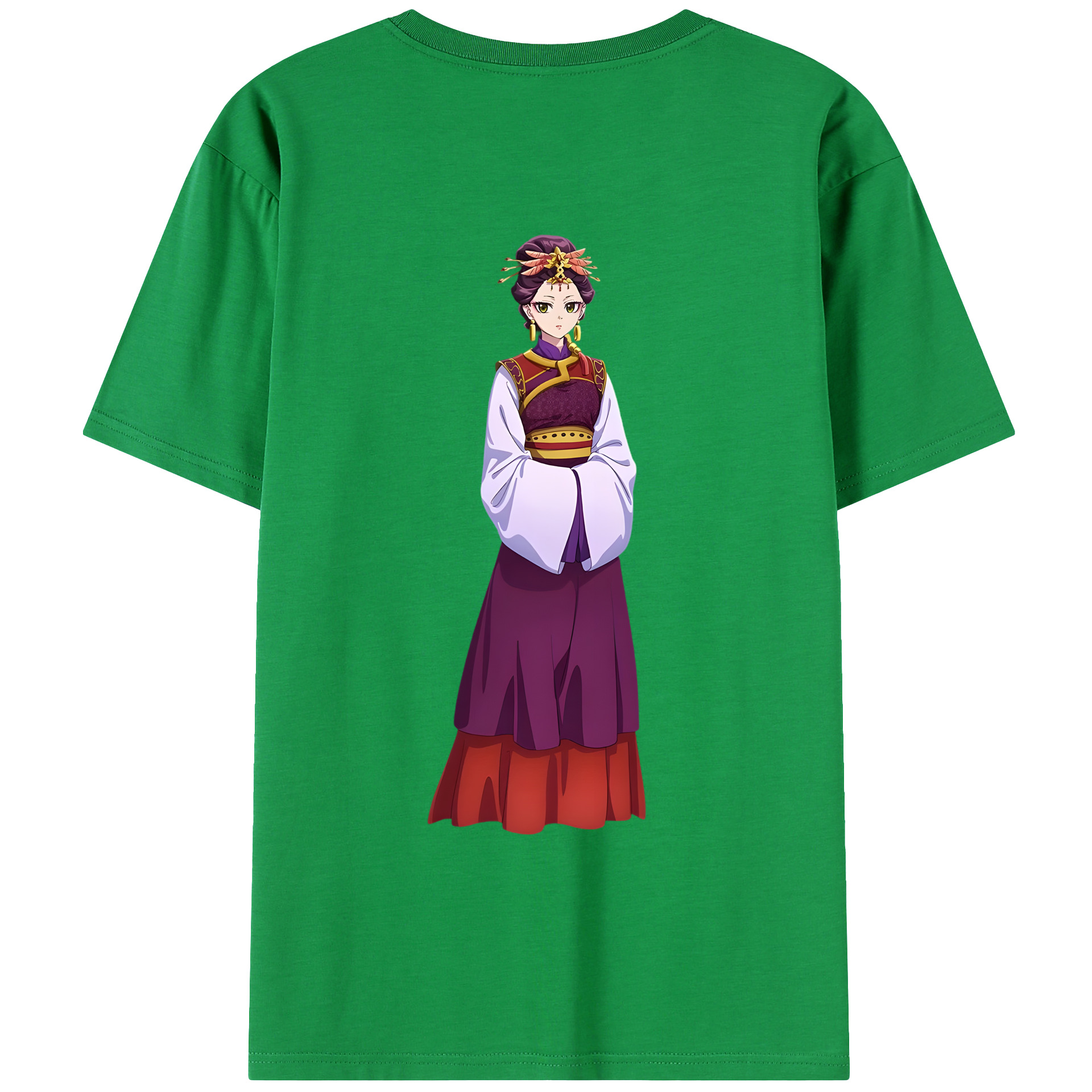 （画像用） 薬屋のひとりごと The Apothecary Diaries 綿100％ メンズ半袖Tシャツ（バックプリント） 通気性
