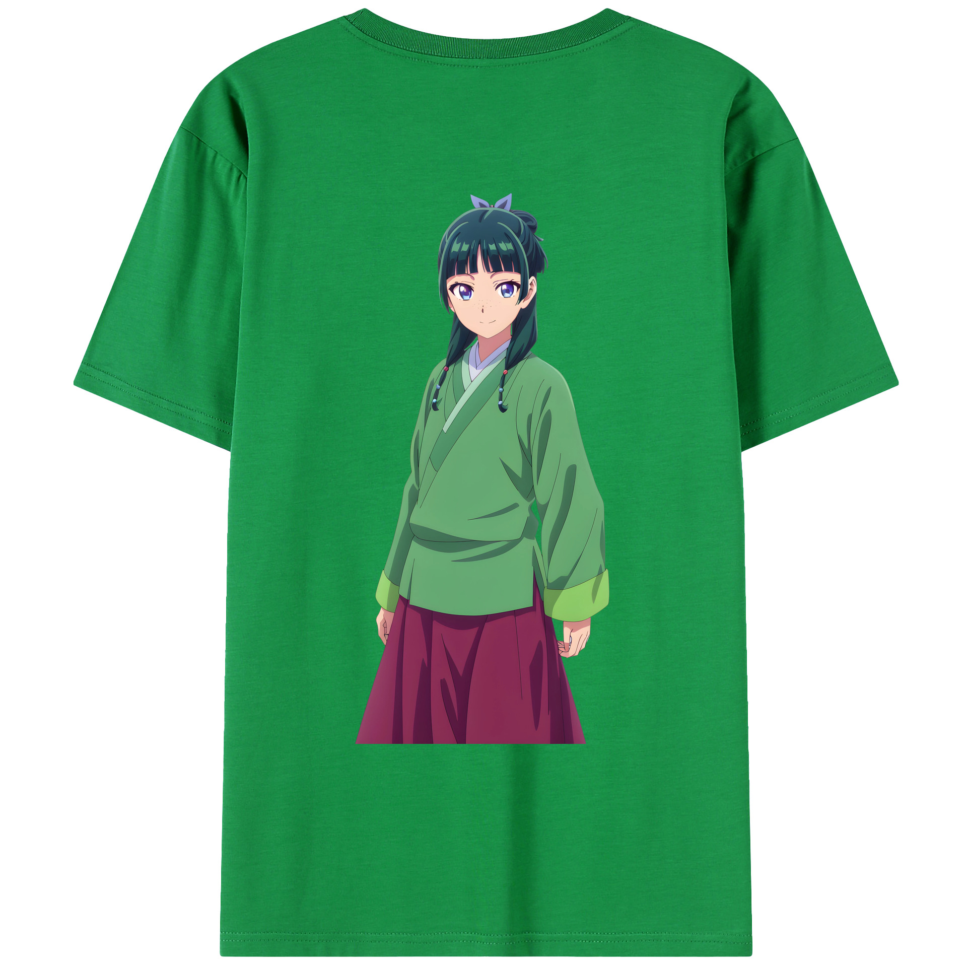 （画像用） 薬屋のひとりごと The Apothecary Diaries 綿100％ メンズ半袖Tシャツ（バックプリント） 通気性