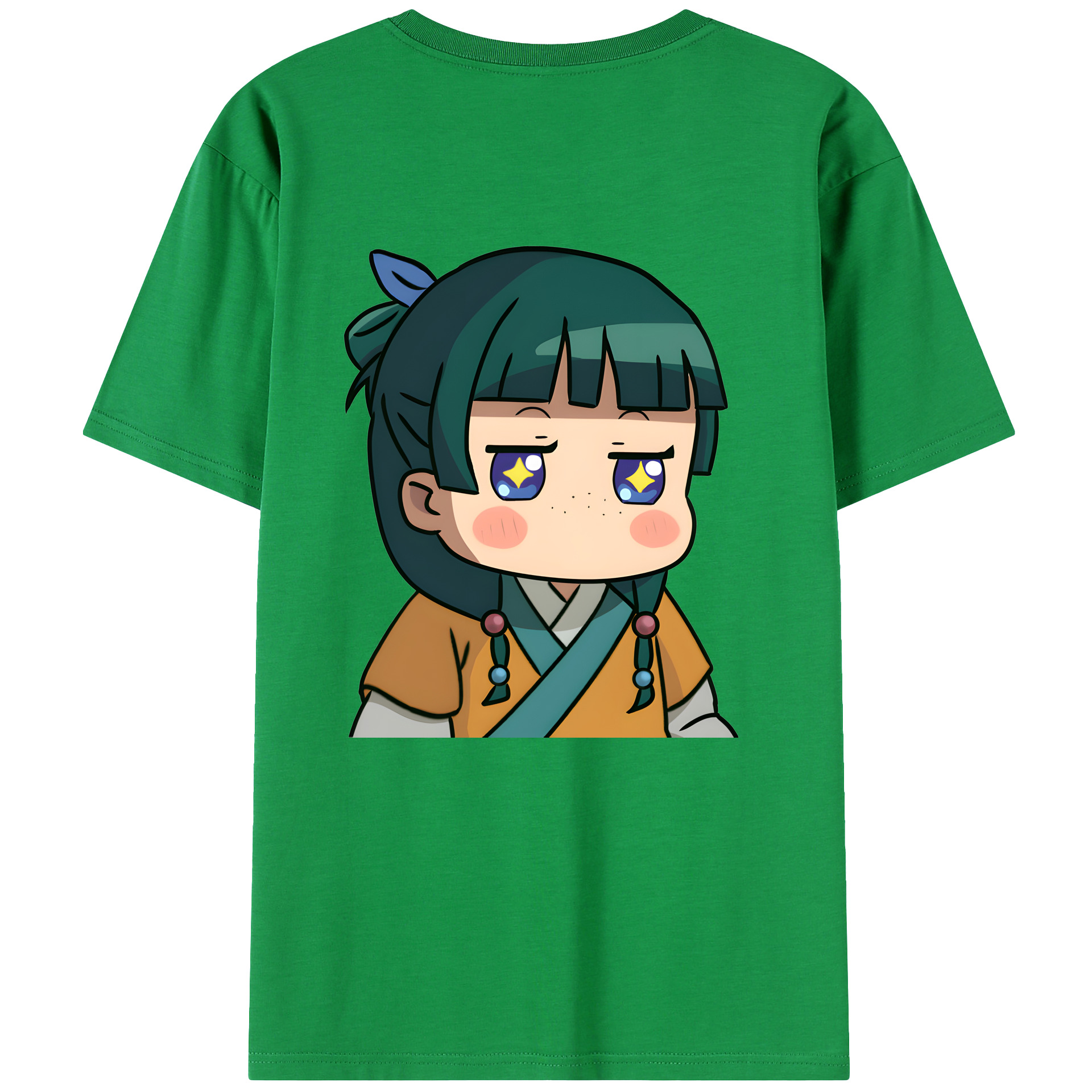 （画像用） 薬屋のひとりごと The Apothecary Diaries 綿100％ メンズ半袖Tシャツ（バックプリント） 通気性