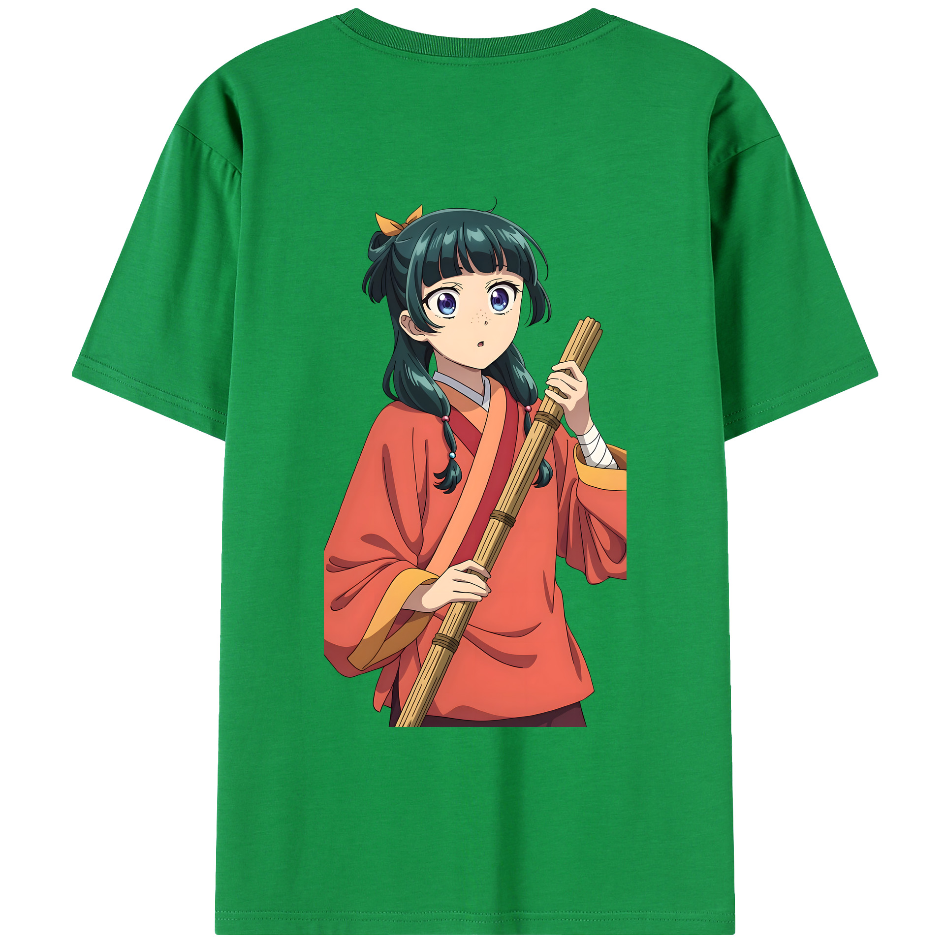 （画像用） 薬屋のひとりごと The Apothecary Diaries 綿100％ メンズ半袖Tシャツ（バックプリント） 通気性