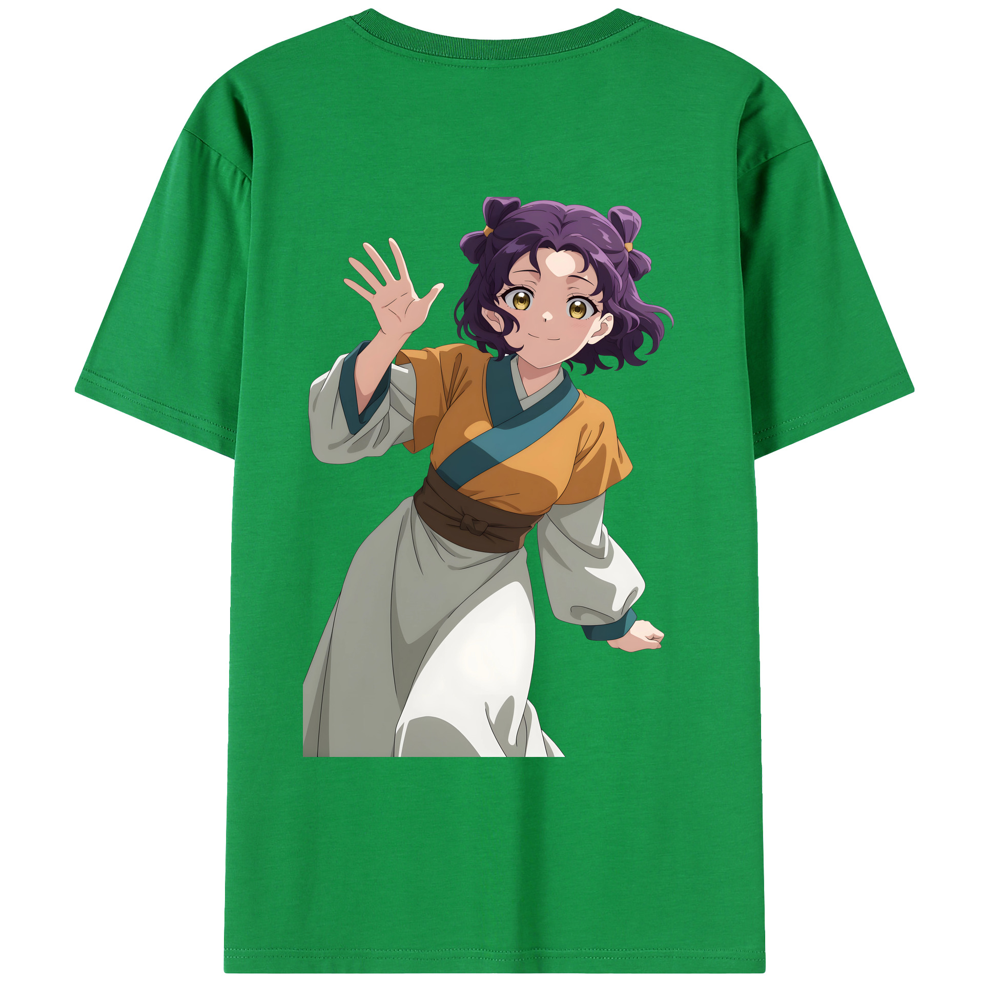 （画像用） 薬屋のひとりごと The Apothecary Diaries 綿100％ メンズ半袖Tシャツ（バックプリント） 通気性