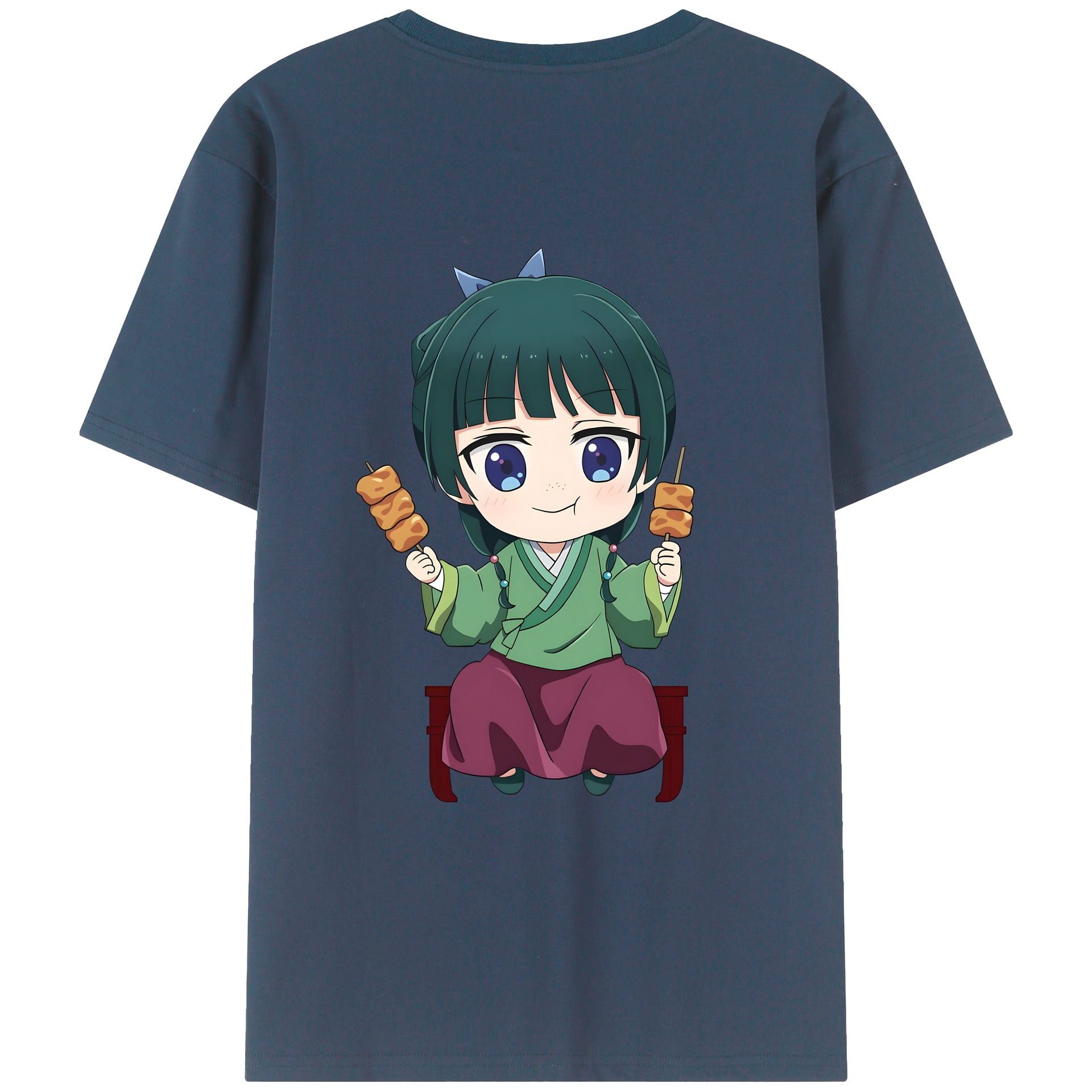 （画像用） 薬屋のひとりごと The Apothecary Diaries 綿100％ メンズ半袖Tシャツ（バックプリント） 通気性