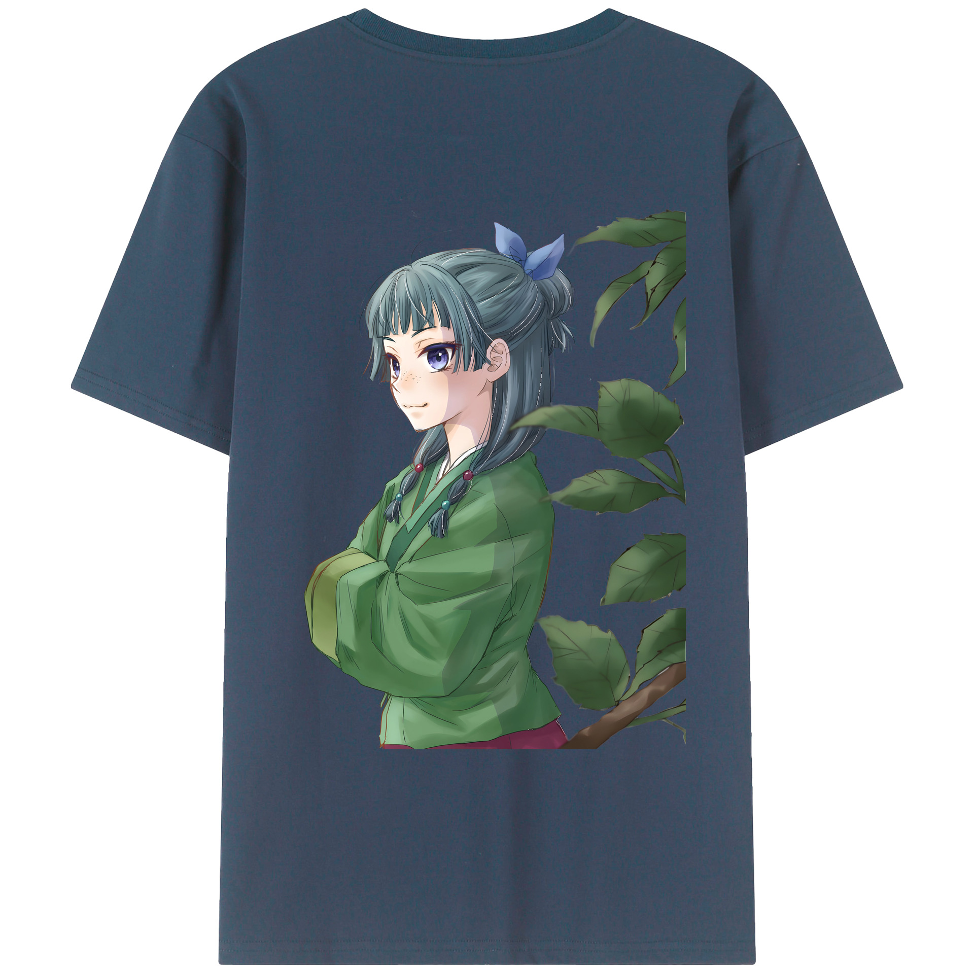 （画像用） 薬屋のひとりごと The Apothecary Diaries 綿100％ メンズ半袖Tシャツ（バックプリント） 通気性