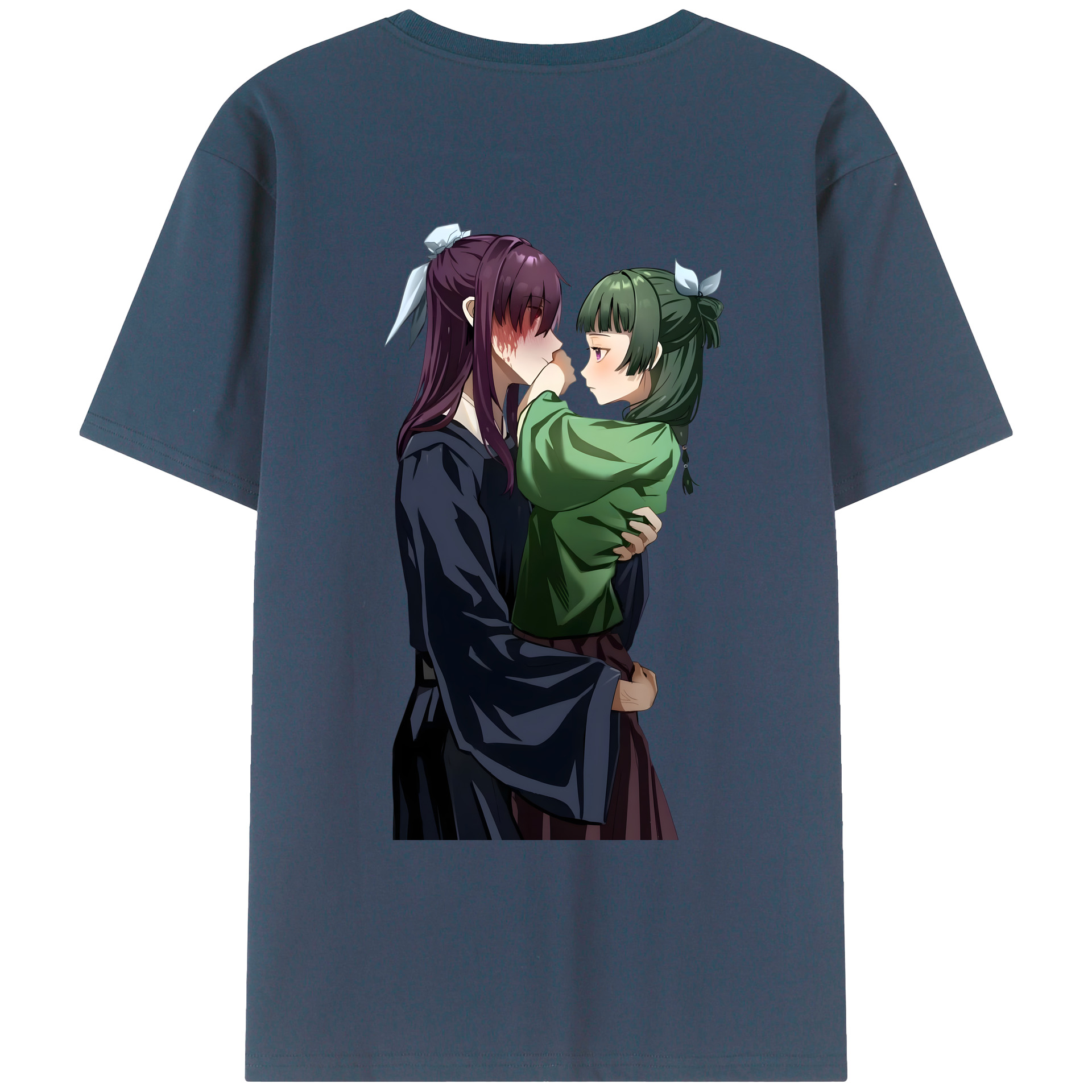 （画像用） 薬屋のひとりごと The Apothecary Diaries 綿100％ メンズ半袖Tシャツ（バックプリント） 通気性
