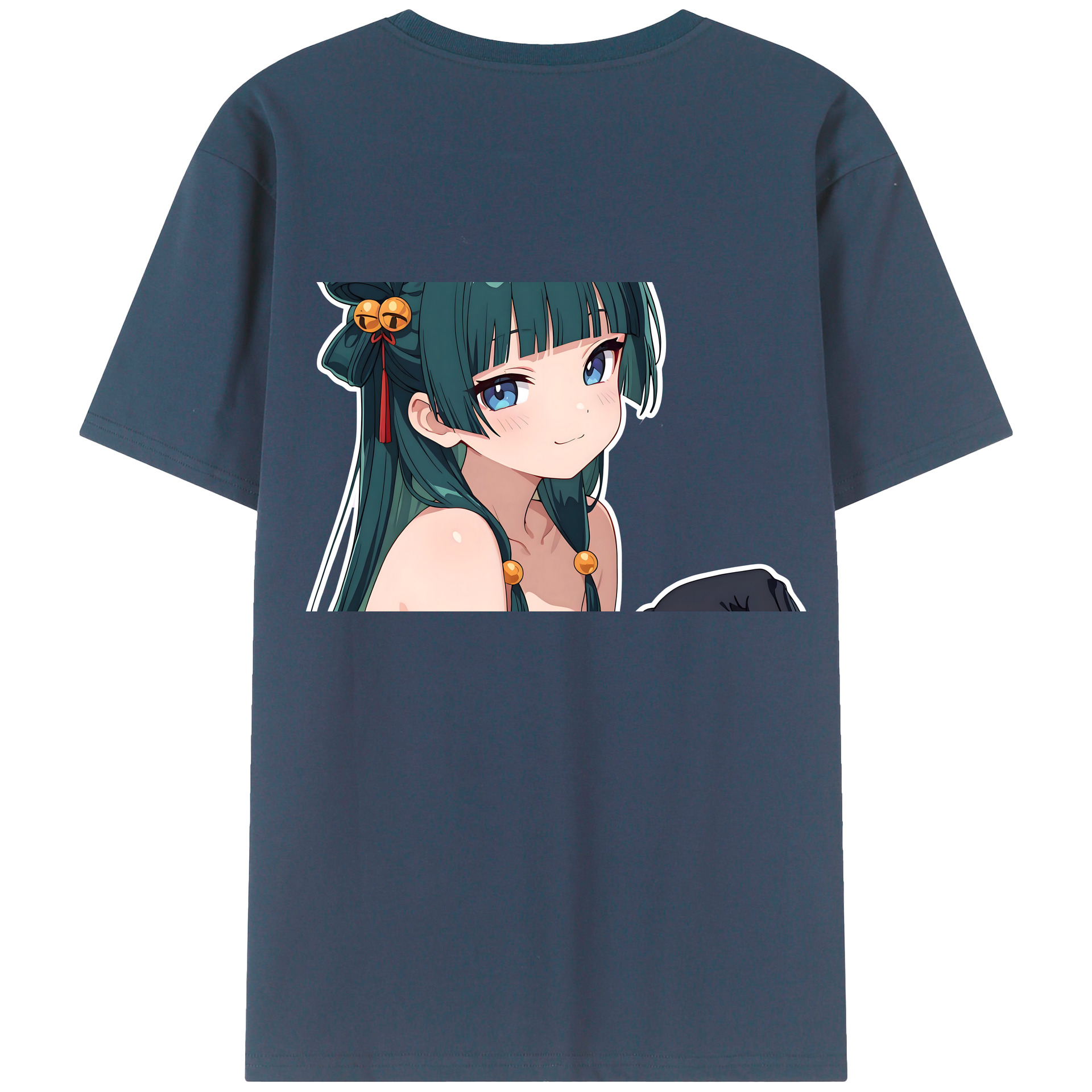 （画像用） 薬屋のひとりごと The Apothecary Diaries 綿100％ メンズ半袖Tシャツ（バックプリント） 通気性