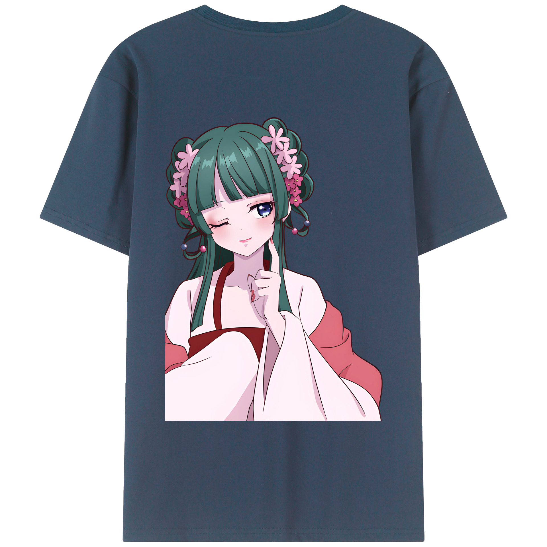 （画像用） 薬屋のひとりごと The Apothecary Diaries 綿100％ メンズ半袖Tシャツ（バックプリント） 通気性