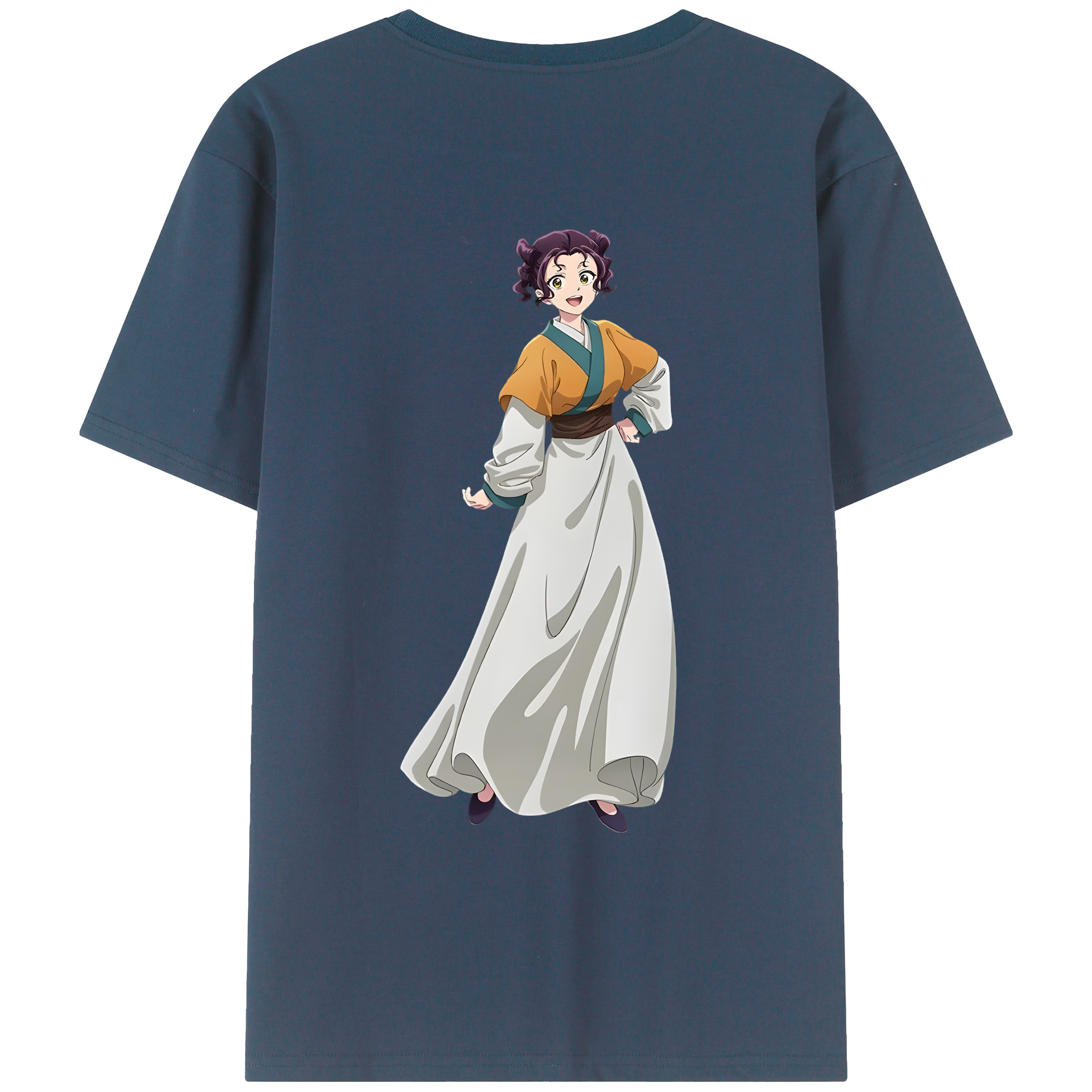 （画像用） 薬屋のひとりごと The Apothecary Diaries 綿100％ メンズ半袖Tシャツ（バックプリント） 通気性