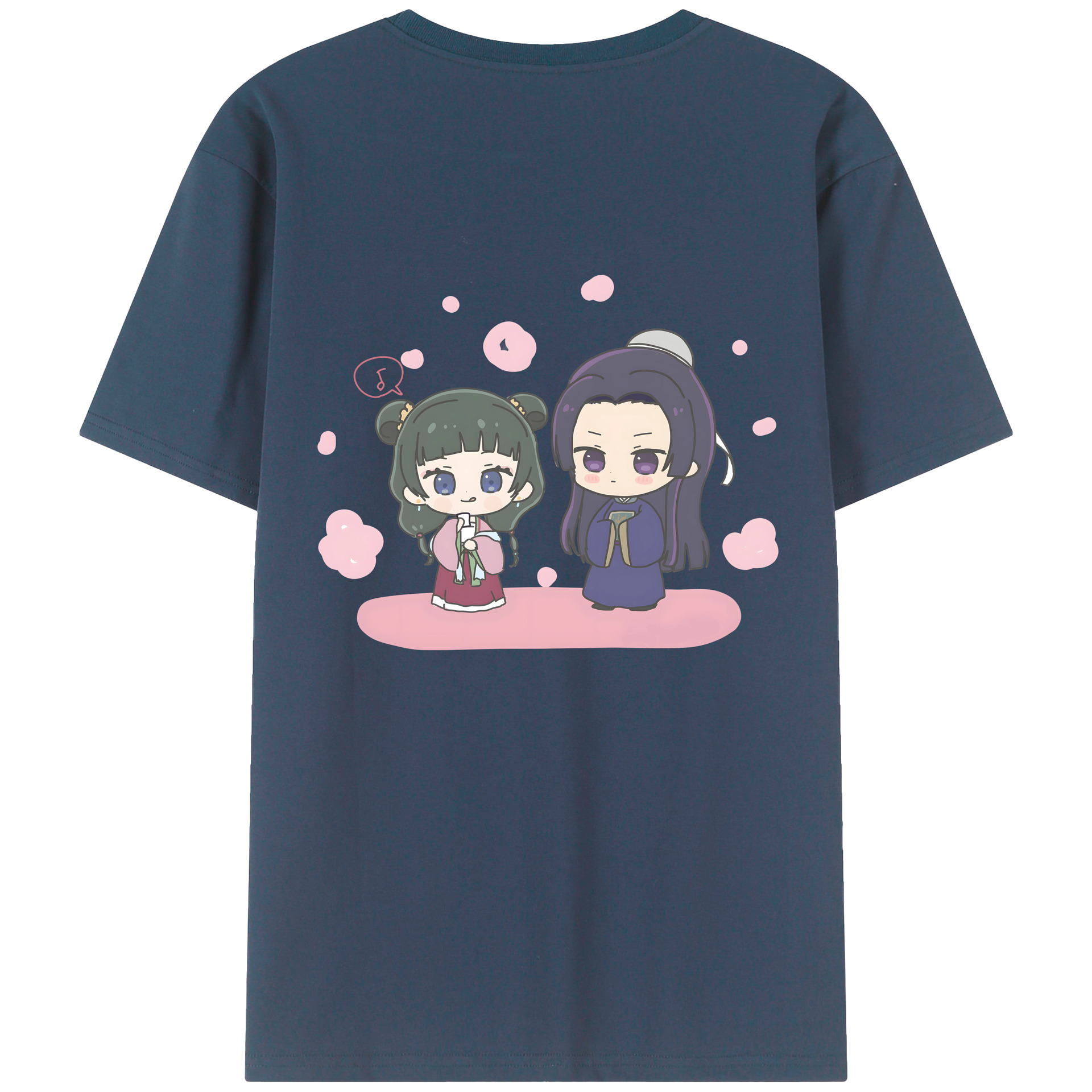 （画像用） 薬屋のひとりごと The Apothecary Diaries 綿100％ メンズ半袖Tシャツ（バックプリント） 通気性