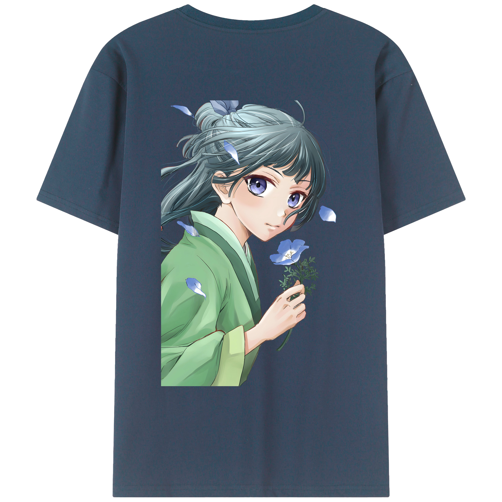（画像用） 薬屋のひとりごと The Apothecary Diaries 綿100％ メンズ半袖Tシャツ（バックプリント） 通気性
