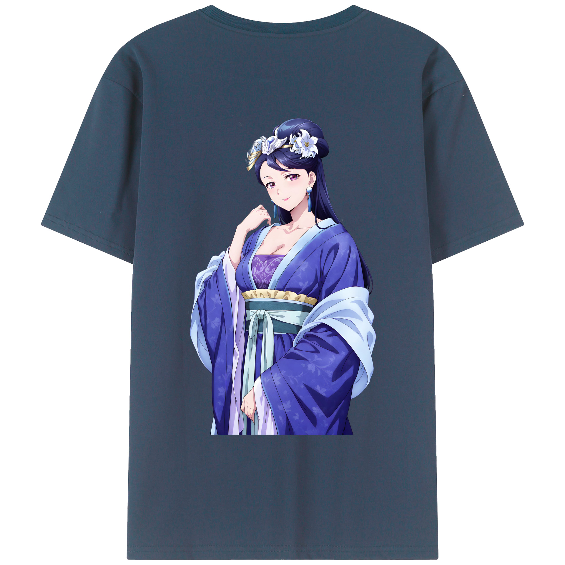 （画像用） 薬屋のひとりごと The Apothecary Diaries 綿100％ メンズ半袖Tシャツ（バックプリント） 通気性