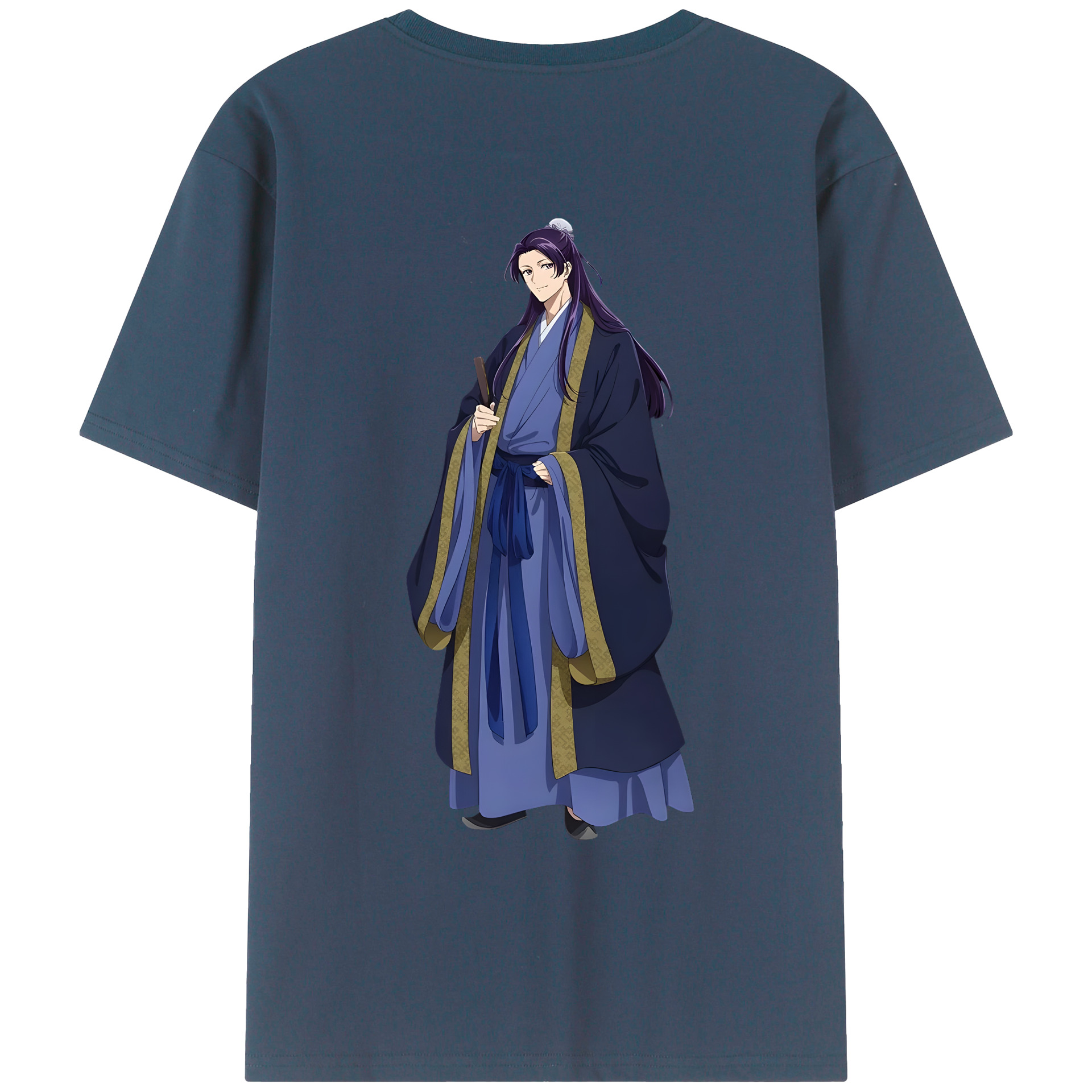 （画像用） 薬屋のひとりごと The Apothecary Diaries 綿100％ メンズ半袖Tシャツ（バックプリント） 通気性