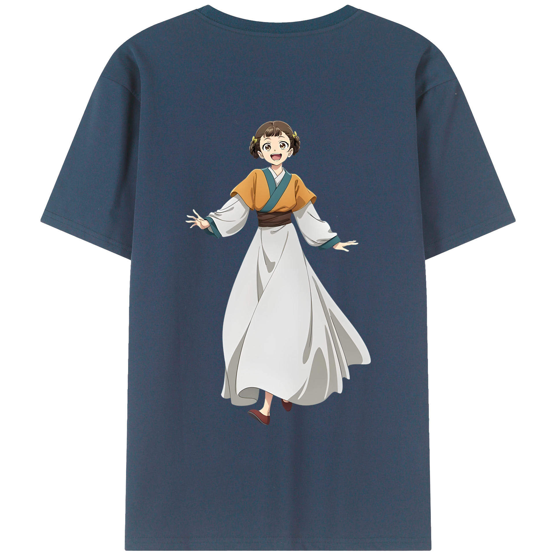 （画像用） 薬屋のひとりごと The Apothecary Diaries 綿100％ メンズ半袖Tシャツ（バックプリント） 通気性