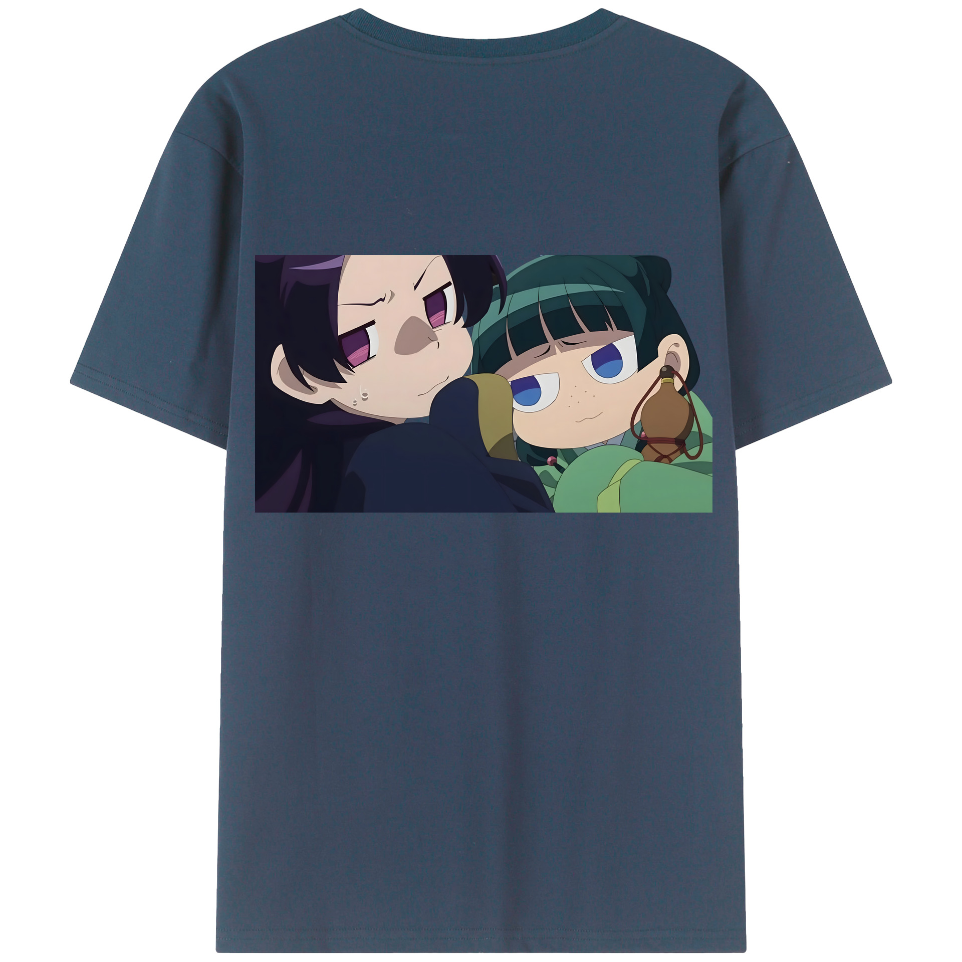 （画像用） 薬屋のひとりごと The Apothecary Diaries 綿100％ メンズ半袖Tシャツ（バックプリント） 通気性