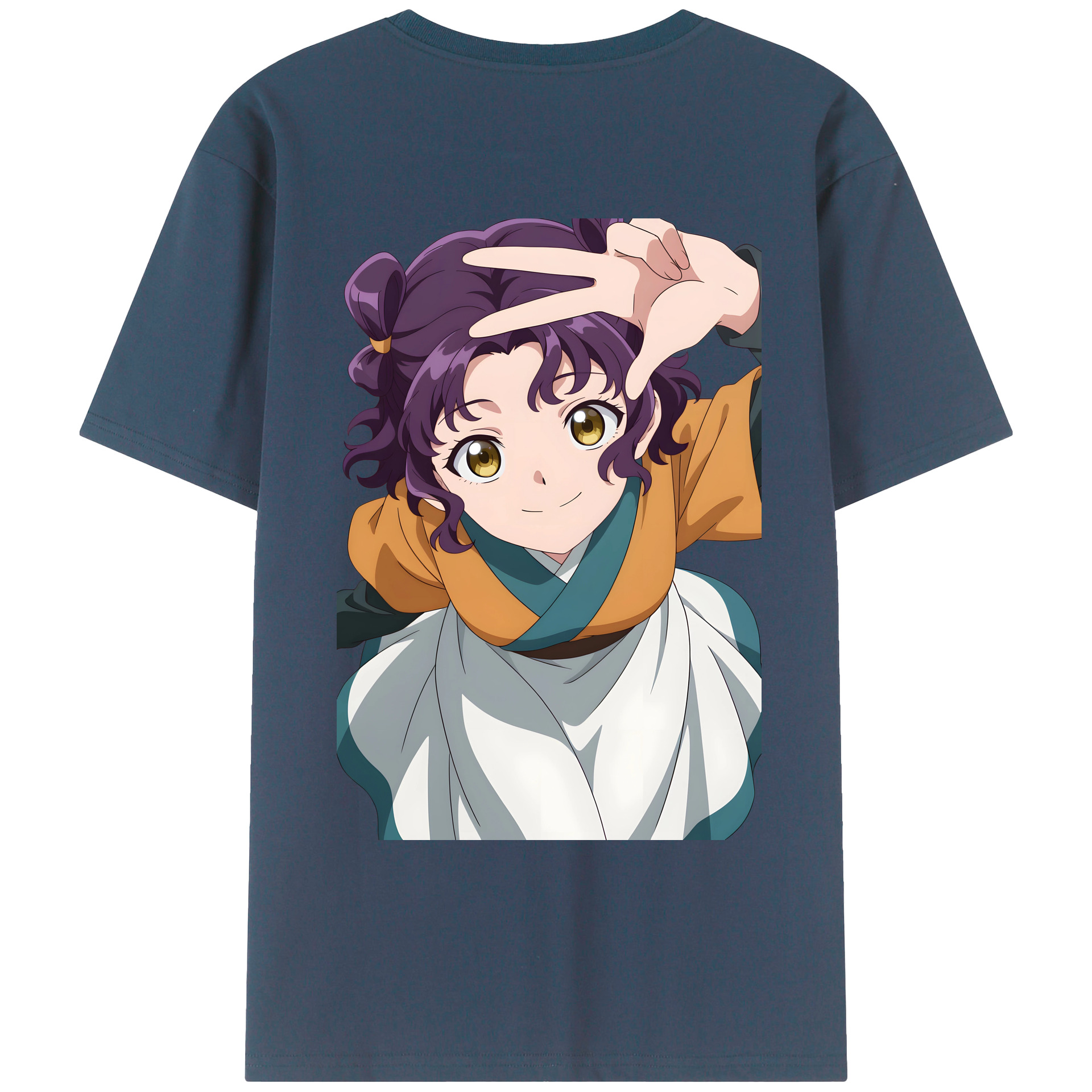 （画像用） 薬屋のひとりごと The Apothecary Diaries 綿100％ メンズ半袖Tシャツ（バックプリント） 通気性