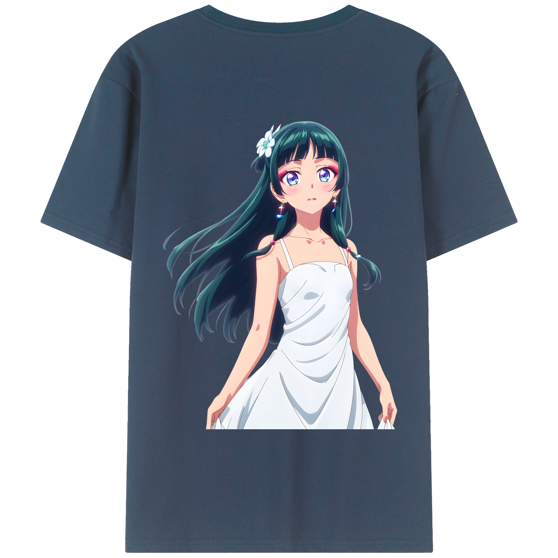 （画像用） 薬屋のひとりごと The Apothecary Diaries 綿100％ メンズ半袖Tシャツ（バックプリント） 通気性