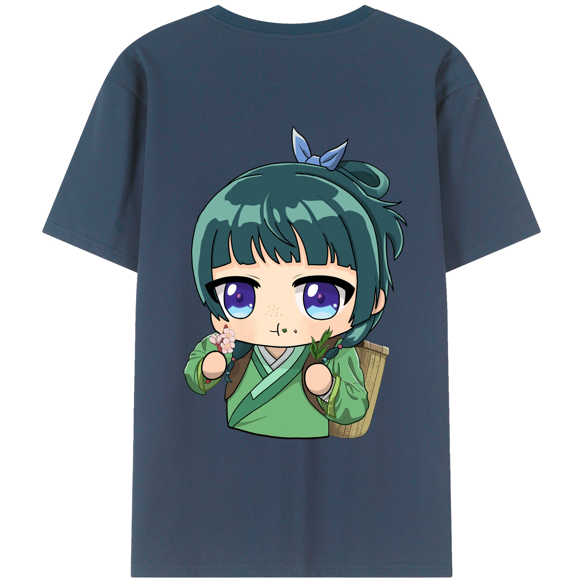 （画像用） 薬屋のひとりごと The Apothecary Diaries 綿100％ メンズ半袖Tシャツ（バックプリント） 通気性