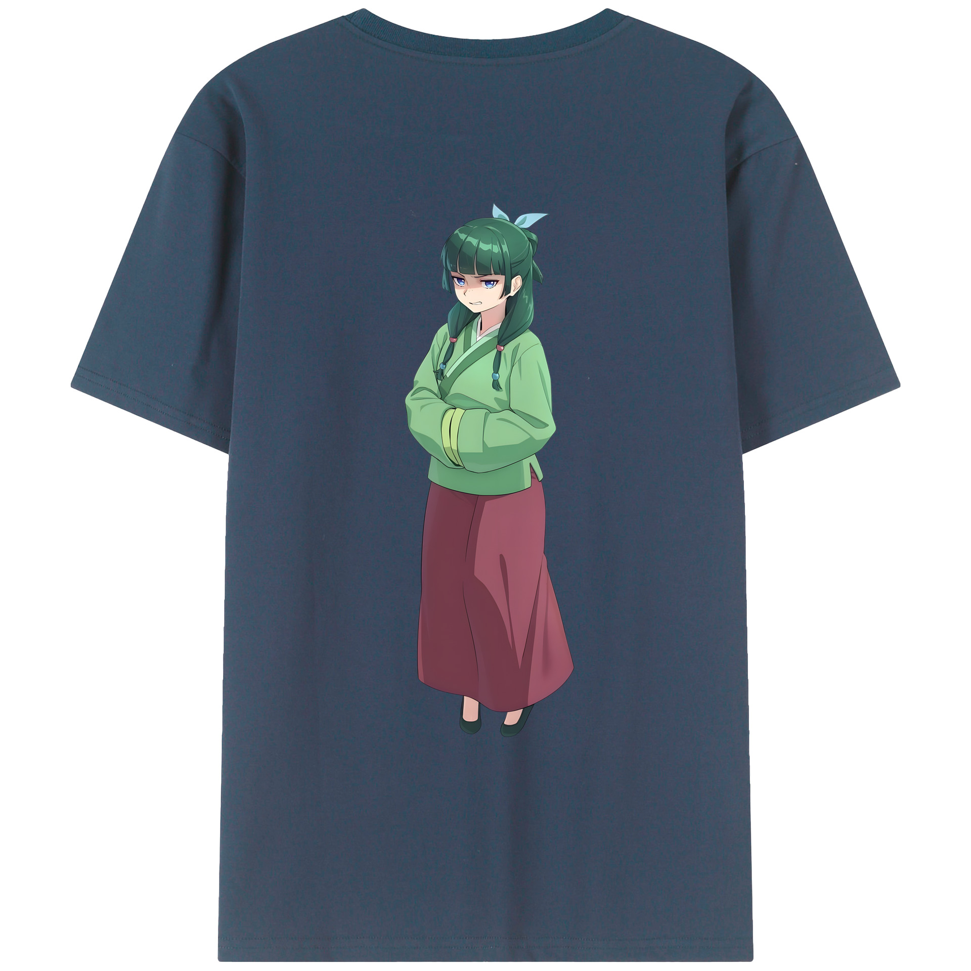 （画像用） 薬屋のひとりごと The Apothecary Diaries 綿100％ メンズ半袖Tシャツ（バックプリント） 通気性